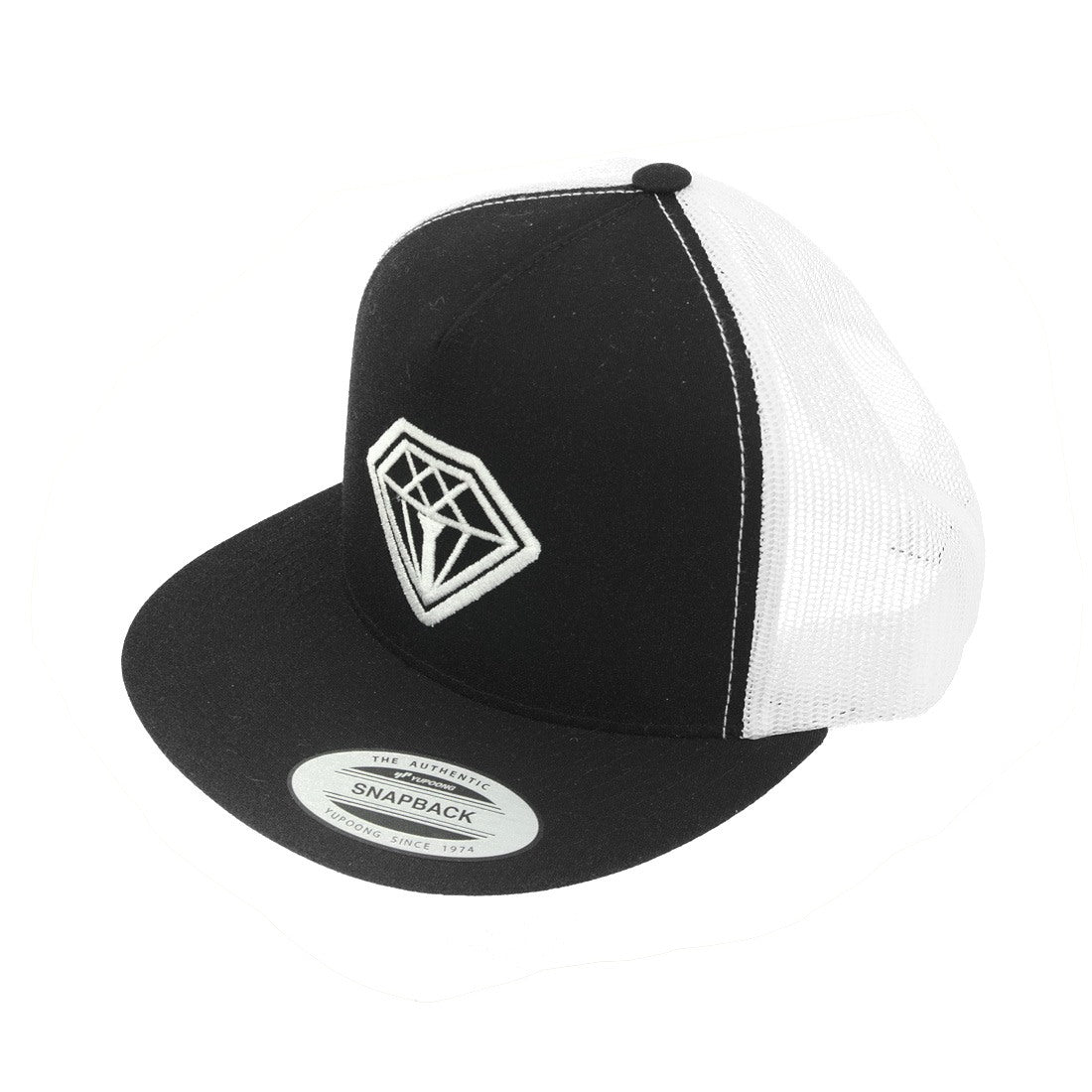 Black Diamond Trucker Hat for Men & Women - Adjustable Snapback Baseball Cap for Outdoor, Hiking & Casual Wear