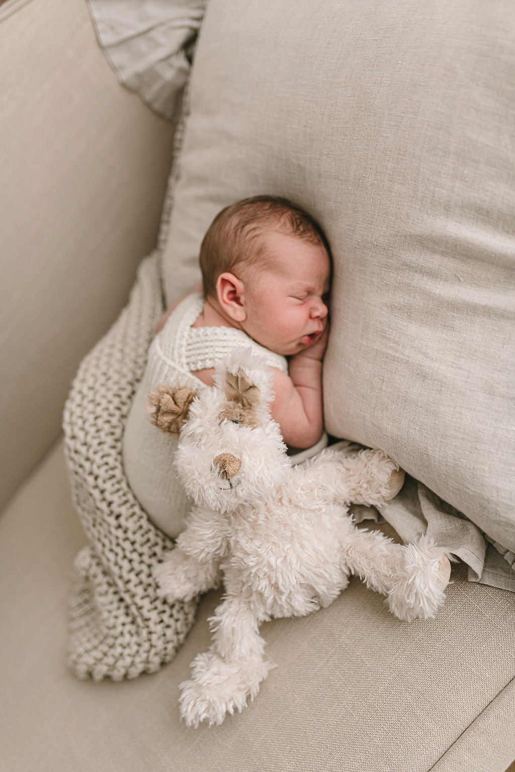 Buddy the Pup Plush Toy - Soft Beige Stuffed Animal Dog for Kids, Perfect for Cuddling, Gifts & Nursery Decor | Ideal for Birthdays, Christmas & Playtime