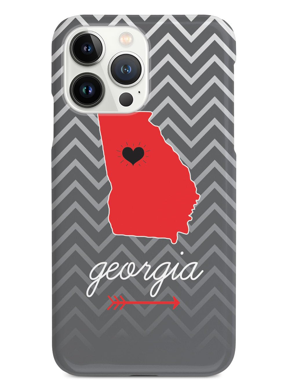 3D Textured iPhone 15 Pro Max Case with Rubber Bumper - Georgia Chevron Pattern Protective Cover for Apple iPhone 15 Pro Max - Shockproof & Scratch Resistant Phone Case for Everyday Use & Travel Protection