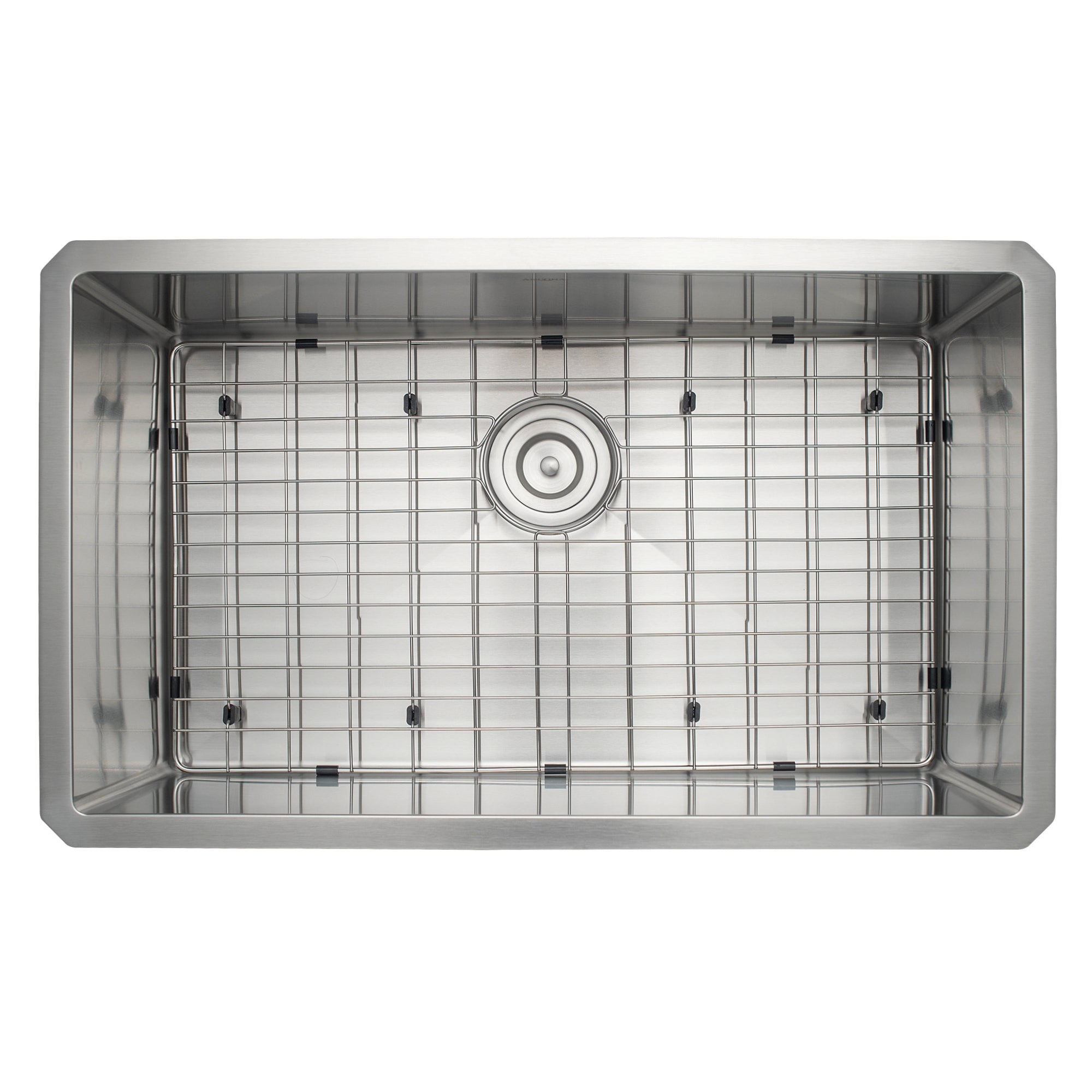 Prestige Series 30-Inch Undermount Stainless Steel Single Bowl Kitchen Sink with Grid & Strainer - Satin Finish for Modern Home Kitchens