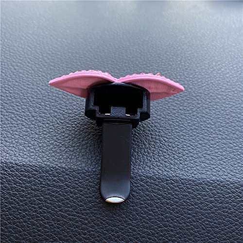 Sparkling Rhinestone Crystal Lips Car Vent Clip - Sexy Bling Lip Charm for Women & Girls - Diamond Car Interior Decor Accessory (Pink) | Perfect for Car Dashboard, Air Vent Decoration & Gift Giving