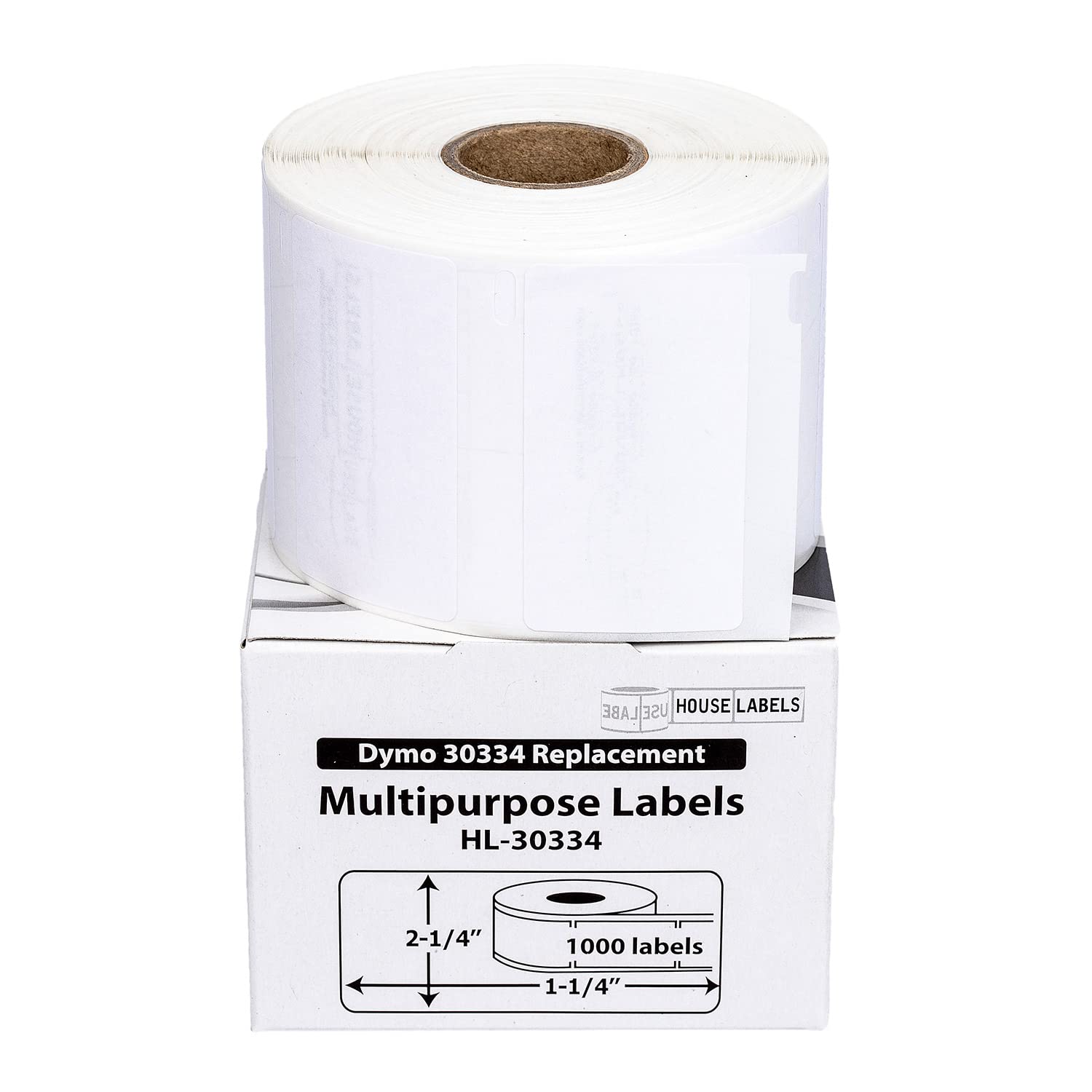 HOUSELABELS Compatible DYMO 30334 Multipurpose Labels (2-1/4