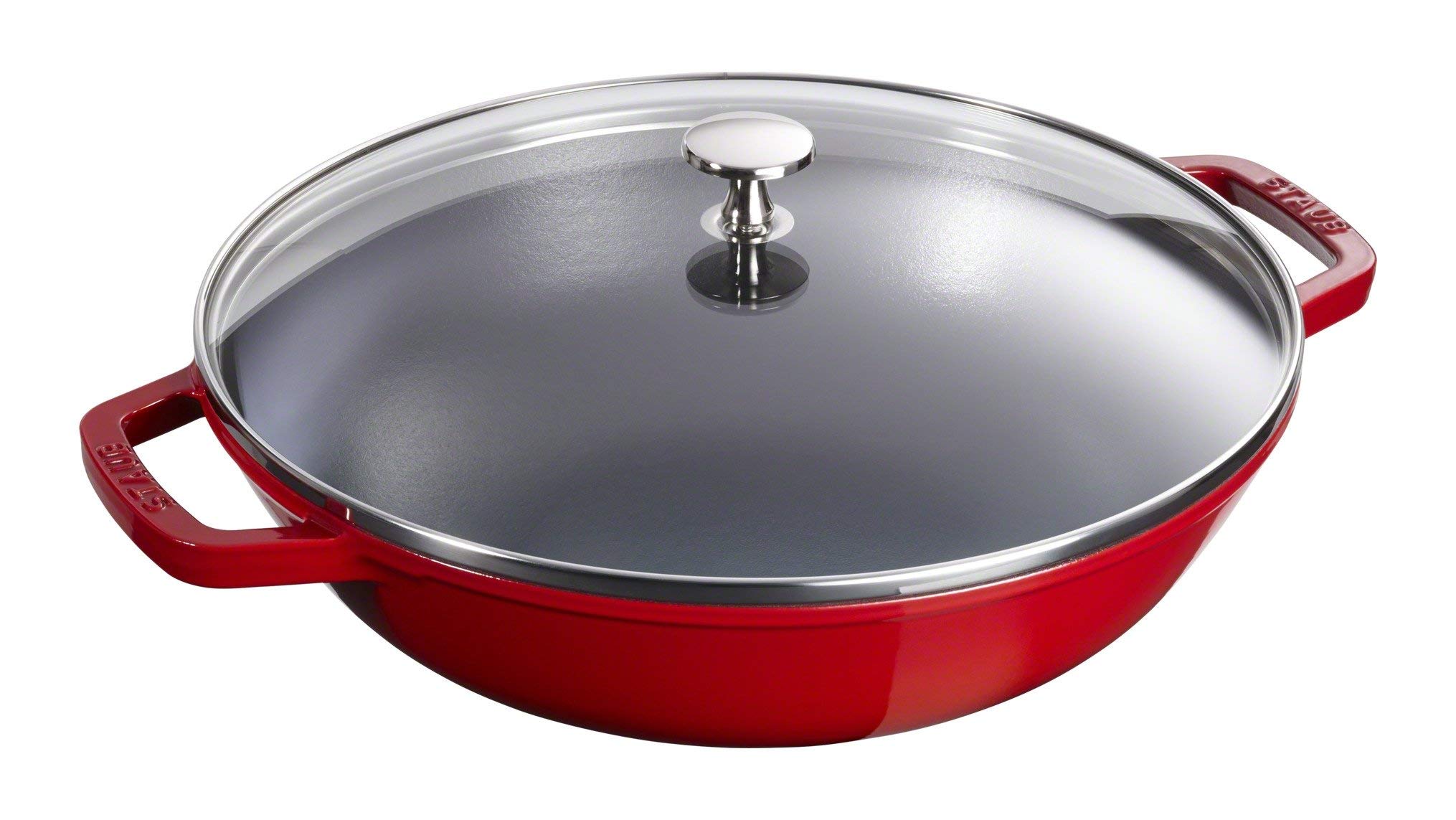 Staub 40511-345-0 Medium Cast Iron Wok Pan 13.4