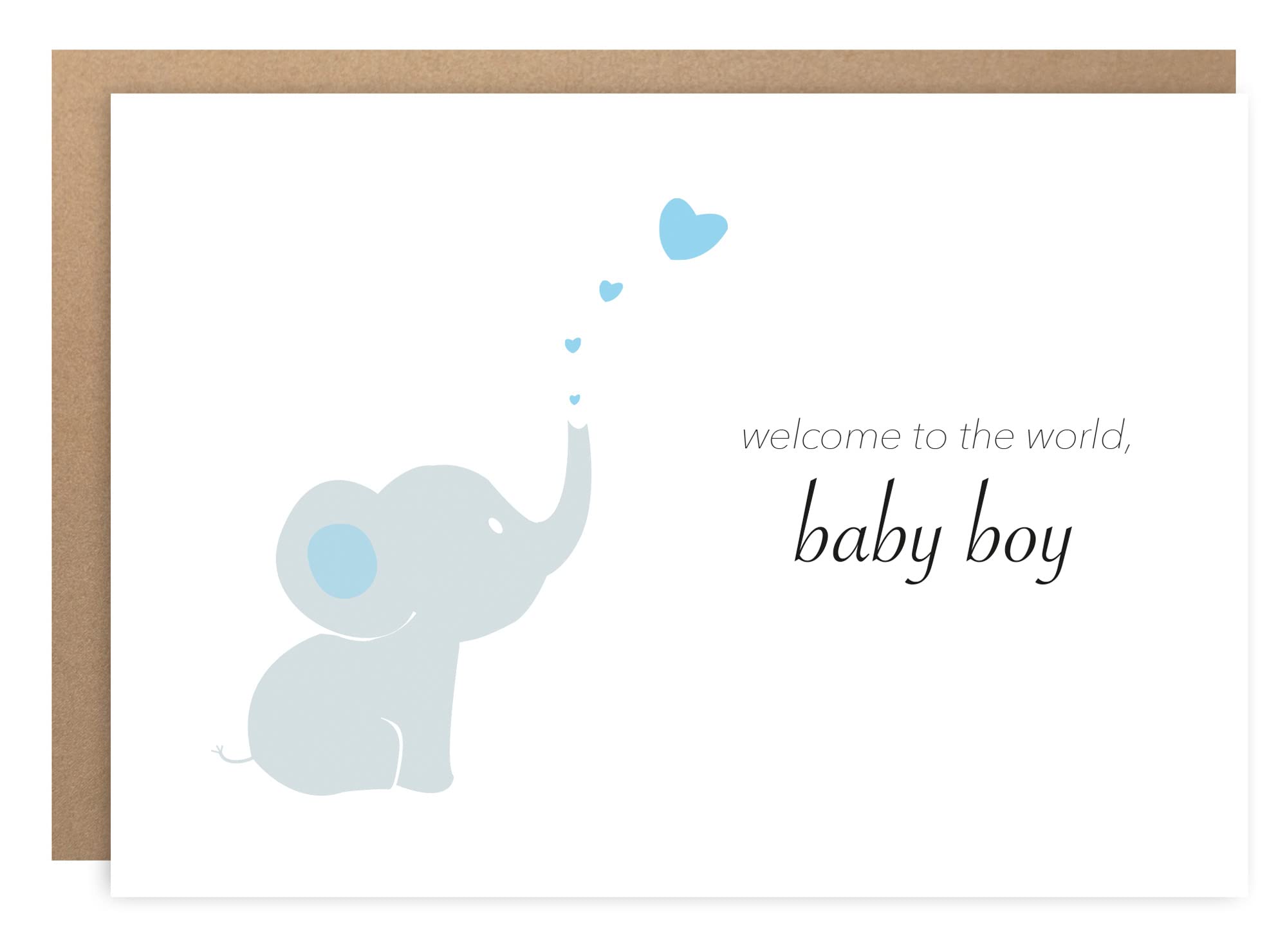 BYANIKA A6 Newborn Baby Boy Greeting Card | Welcome Home & Congratulations Card for New Parents | Baby Shower & Birth Announcement Cards | Perfect Gift for Baby Showers, New Parents & Families | Baby Essentials & Keepsake for Newborn Celebrations