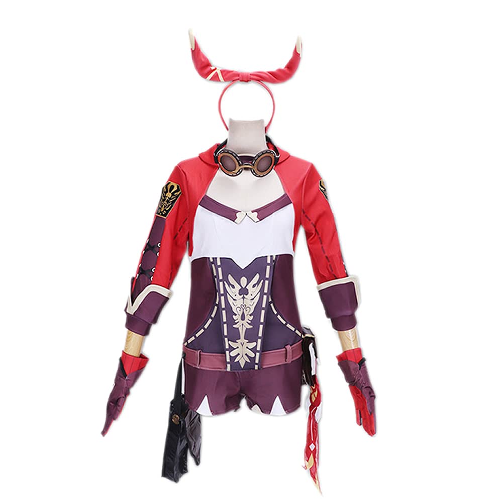 **Genshin Impact Amber Cosplay Costume Full Set - Official Character Outfit for Halloween, Conventions & Cosplay Events**