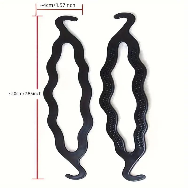CHANDERKASH 2-Pack Hair Styling Clips - Bun Maker & Braid Tool for Easy Updos, Ponytails & Hairstyles - Perfect for Home, Salon & Travel Use