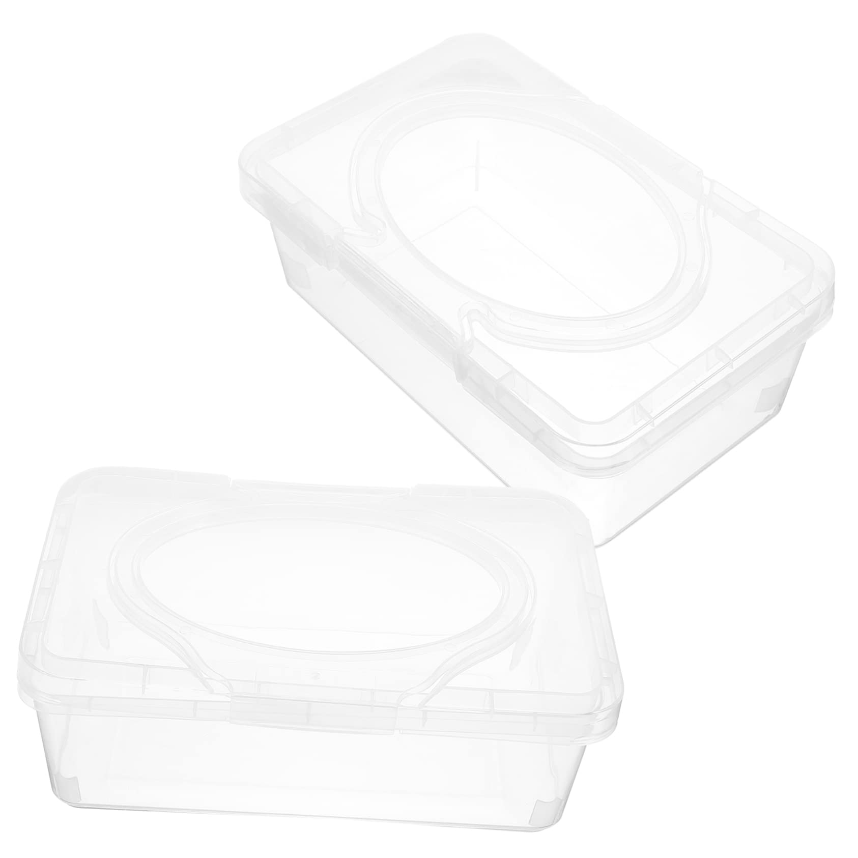 CULPRT Baby Wipe Holder 8-Pack - Transparent PP Wipe Dispenser Box for Nursery & Home (19.5x12.5x7.5cm) - Perfect for Diaper Changing Stations, Baby Care Essentials & Organized Nursery Decor