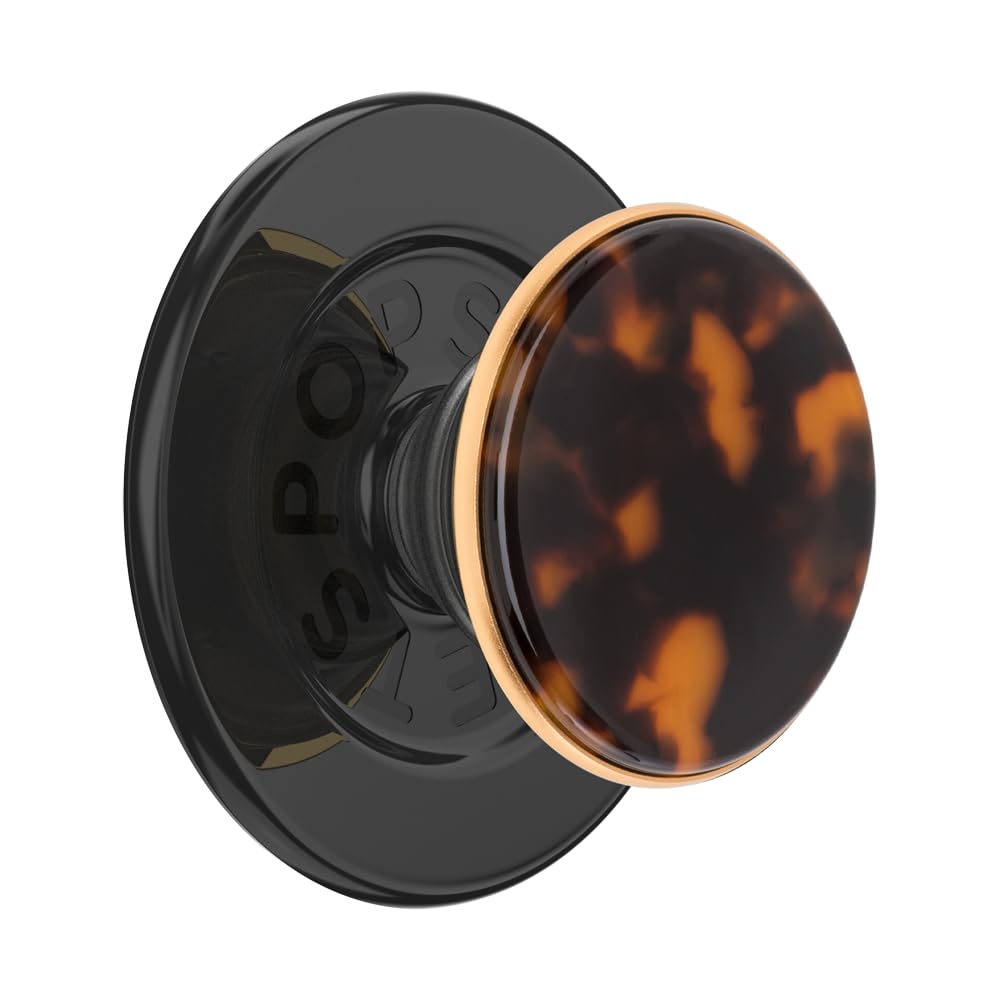 PopSockets MagSafe Phone Grip & Holder - Wireless Charging Compatible, Ergonomic Phone Stand for iPhone 14/13/12 (Tortoise Shell Design) - Perfect for Driving, Video Calls & Hands-Free Use