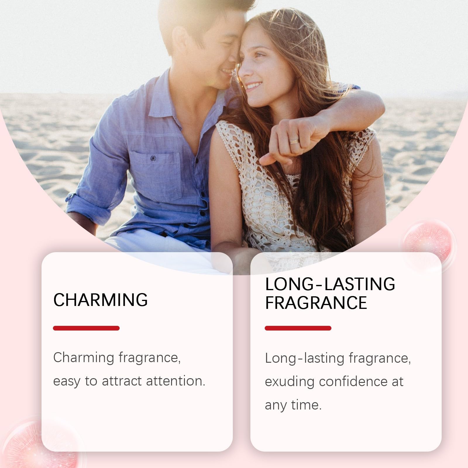 Vanilla Pheromone Perfume for Women - Long Lasting Eau de Toilette & Body Mist Spray in Pink Bottle - Romantic Date Night & Evening Wear Fragrance