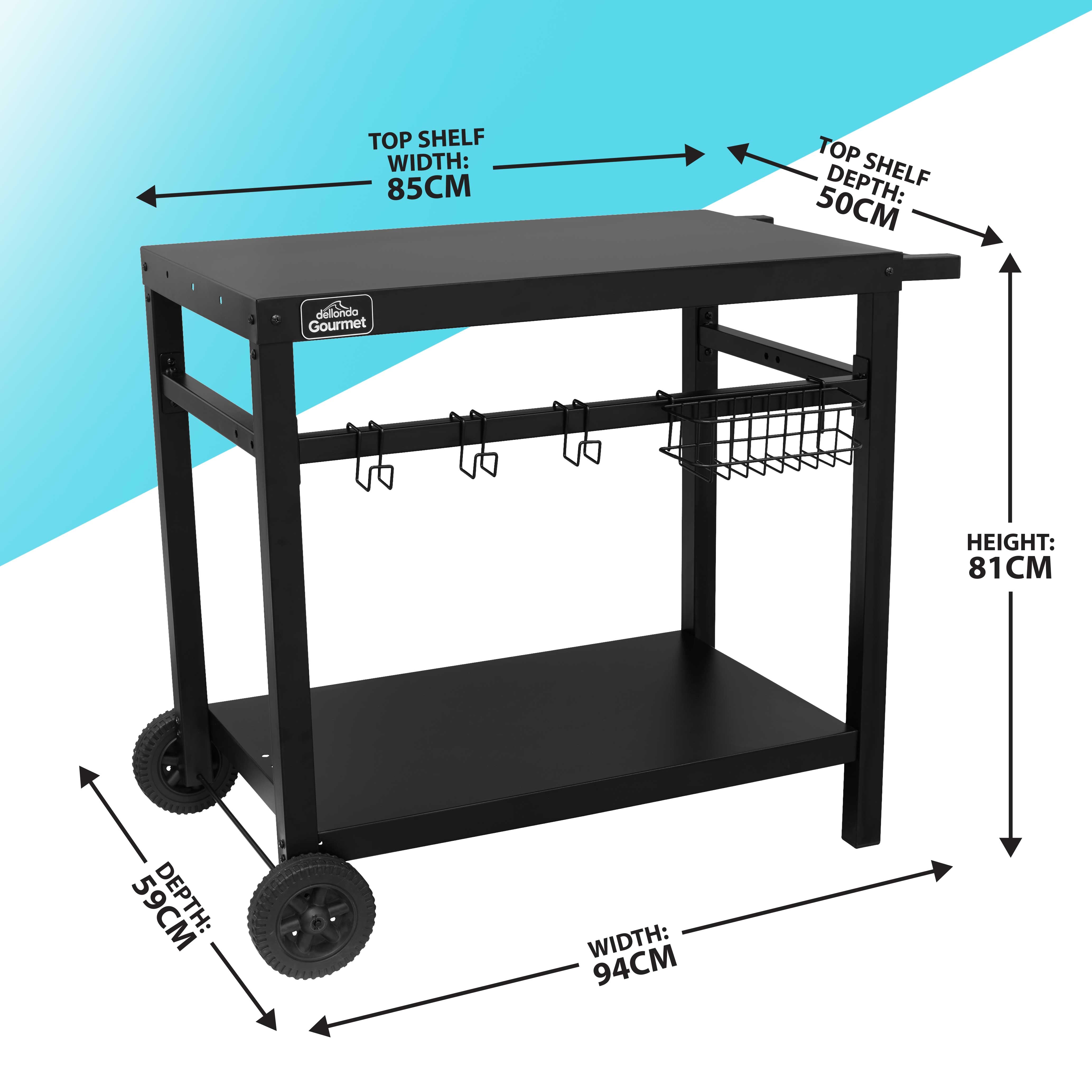 2 Burner Portable Gas Griddle 5kW Stainless Steel BBQ Grill with Cover & Trolley - Perfect for Outdoor Cooking, Camping, and Backyard Parties (Model DG249)