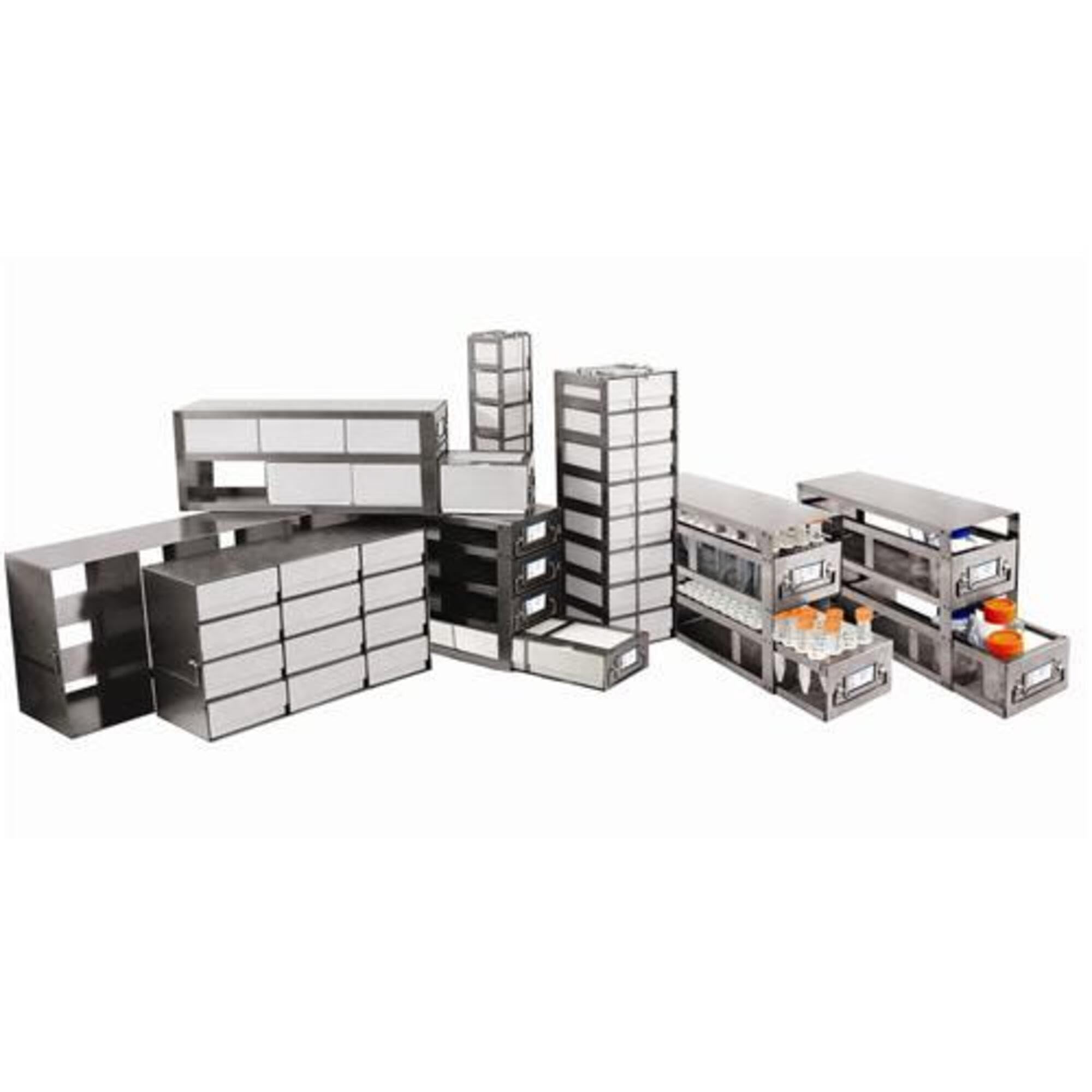 Argos PolarSafe RDP66A Upright Freezer Storage Rack - Holds 96 Deep Well Microtiter Plates & 36 Boxes, 11