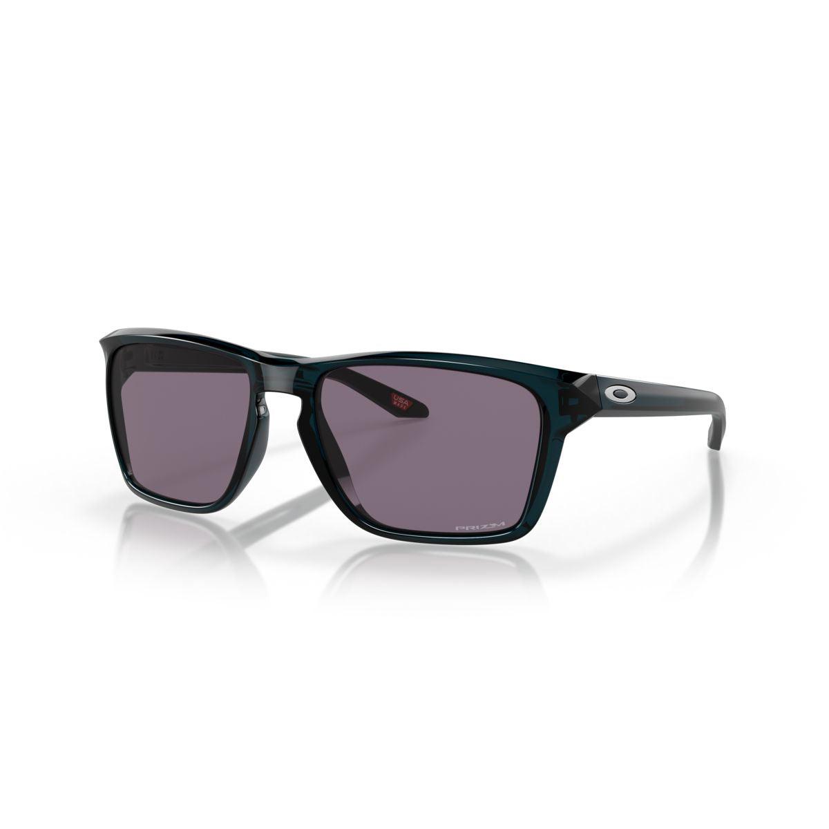 Oakley Sylas Sunglasses Low Bridge Fit Trans Poseidon Prizm Grey Lens 0OO9448F 944815 - Perfect for Running, Cycling & Outdoor Sports