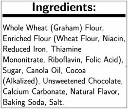 Readi Bake Whole Grain Belly Bears Chocolate Graham Crackers - 200 Count Bulk Pack | Healthy Snacks for Kids Lunchboxes, School Parties & Family Movie Nights