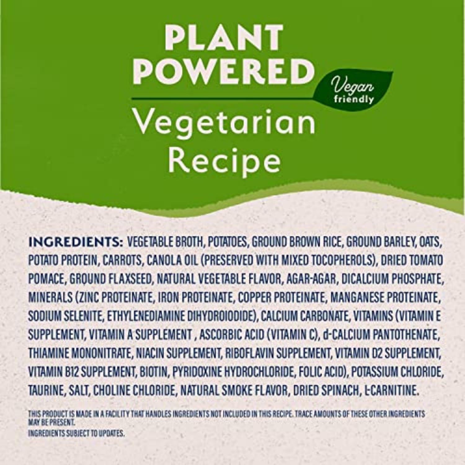 Natural Balance Limited Ingredient Adult Wet Canned Dog Food with Vegan Plant-Based Protein & Healthy Grains - Vegetarian Recipe, 13oz (Pack of 12) - Perfect for Dogs with Food Allergies or Sensitive Stomachs