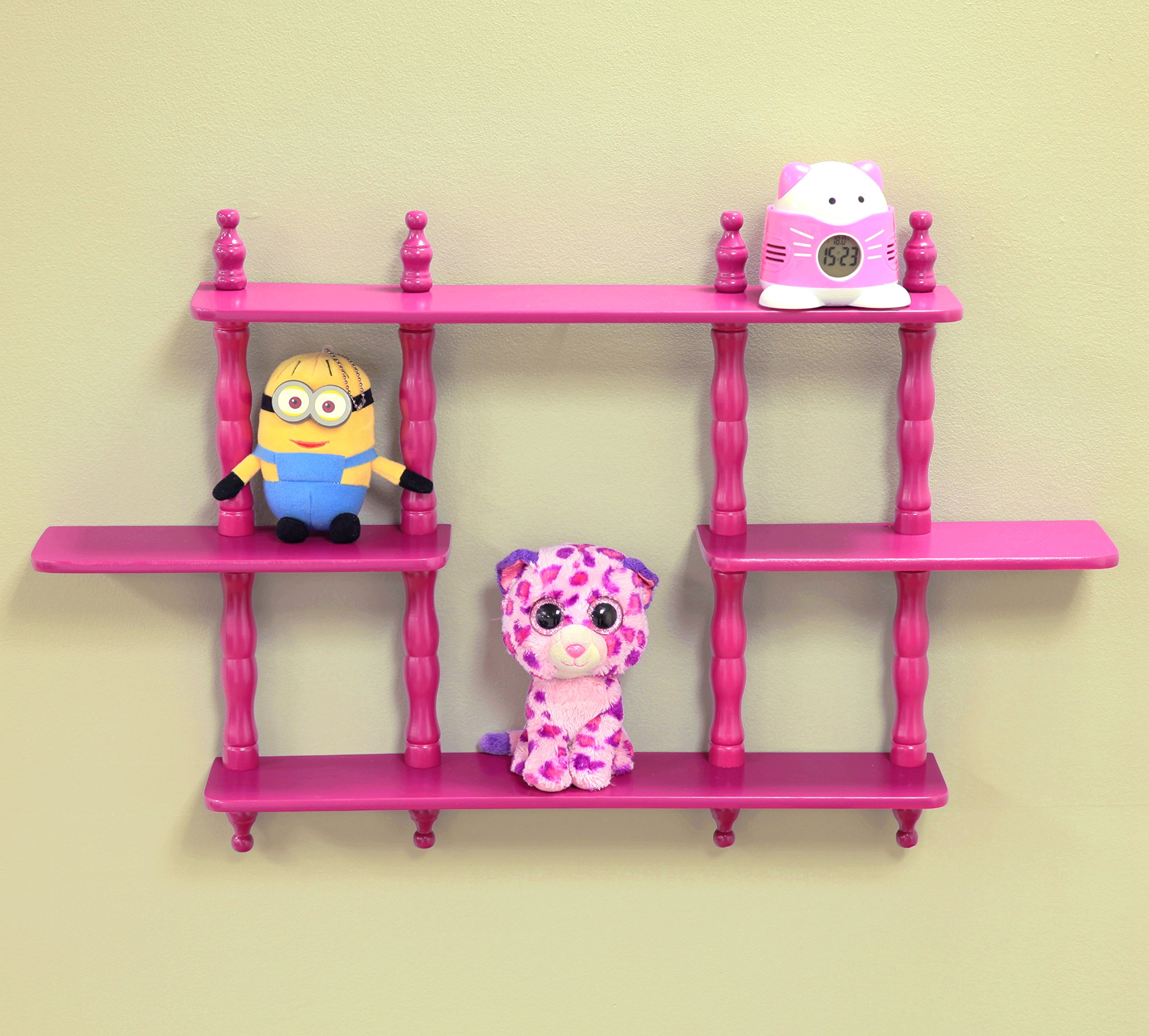 Frenchi Furniture Shelf - Purple Wall-Mounted Storage for Living Room, Bedroom & Office | Modern Home Decor & Organizer
