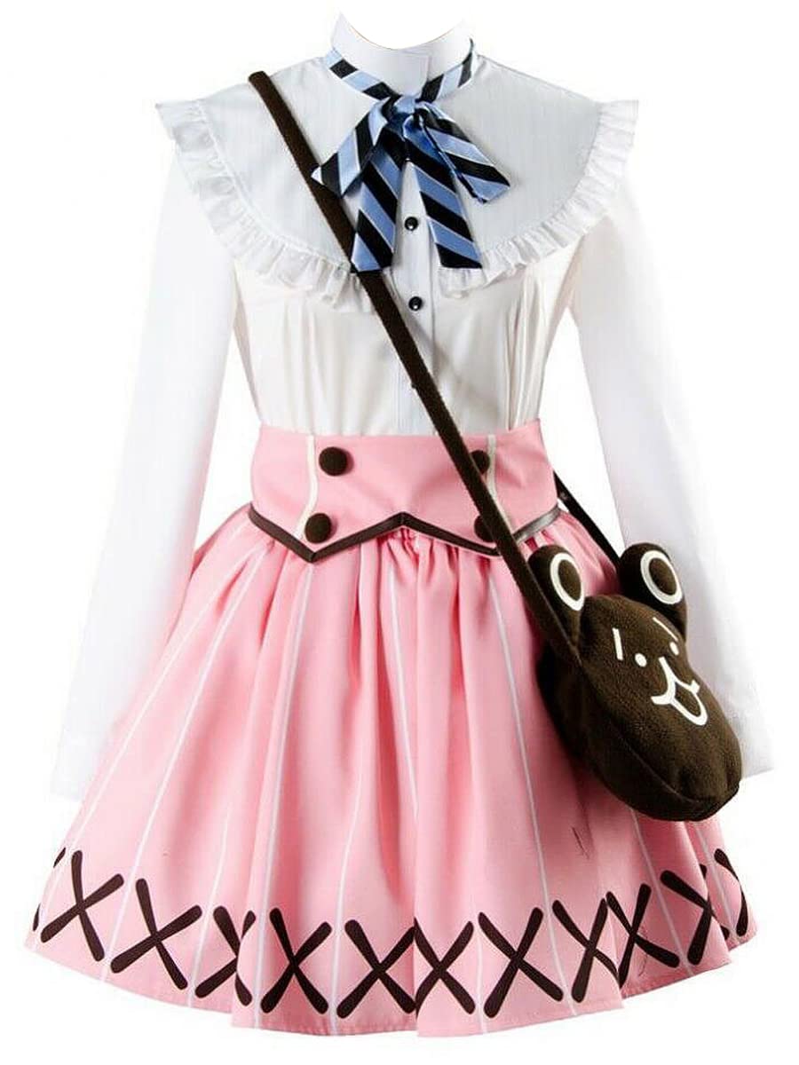 Premium A3! Rurikawa Yuki Anime Cosplay Costume - Pink Skirt for Girls | Halloween, Conventions & Themed Parties | Authentic Japanese Anime Outfit