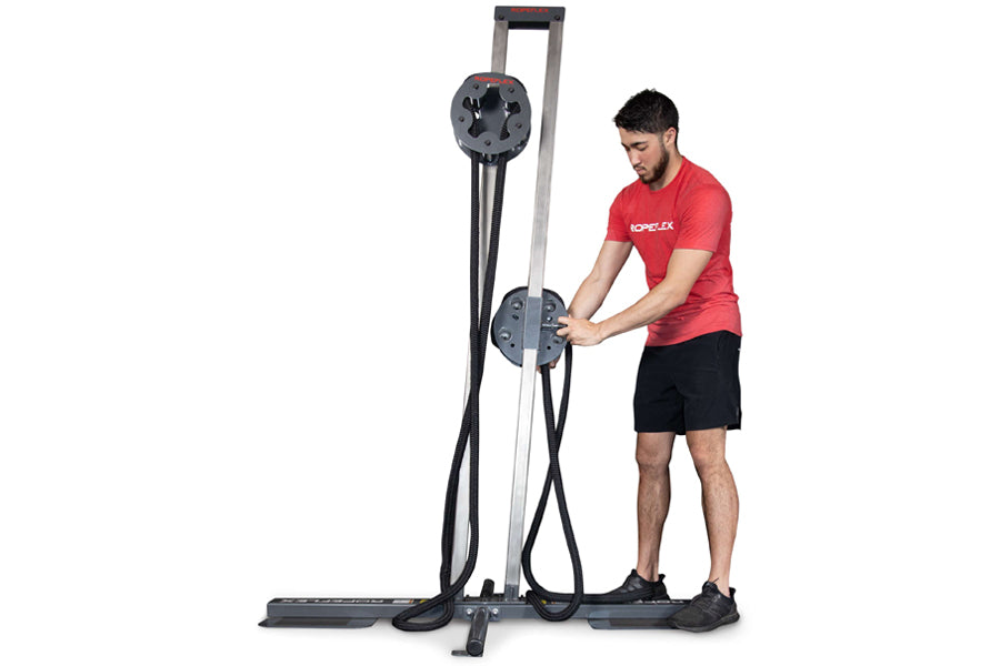 Ropeflex RX1500 Upright Rope Trainer - Professional Home Gym Equipment for Full Body Workout | Perfect for Cardio, Strength Training & CrossFit | Summer Sale with Extra 6% Off