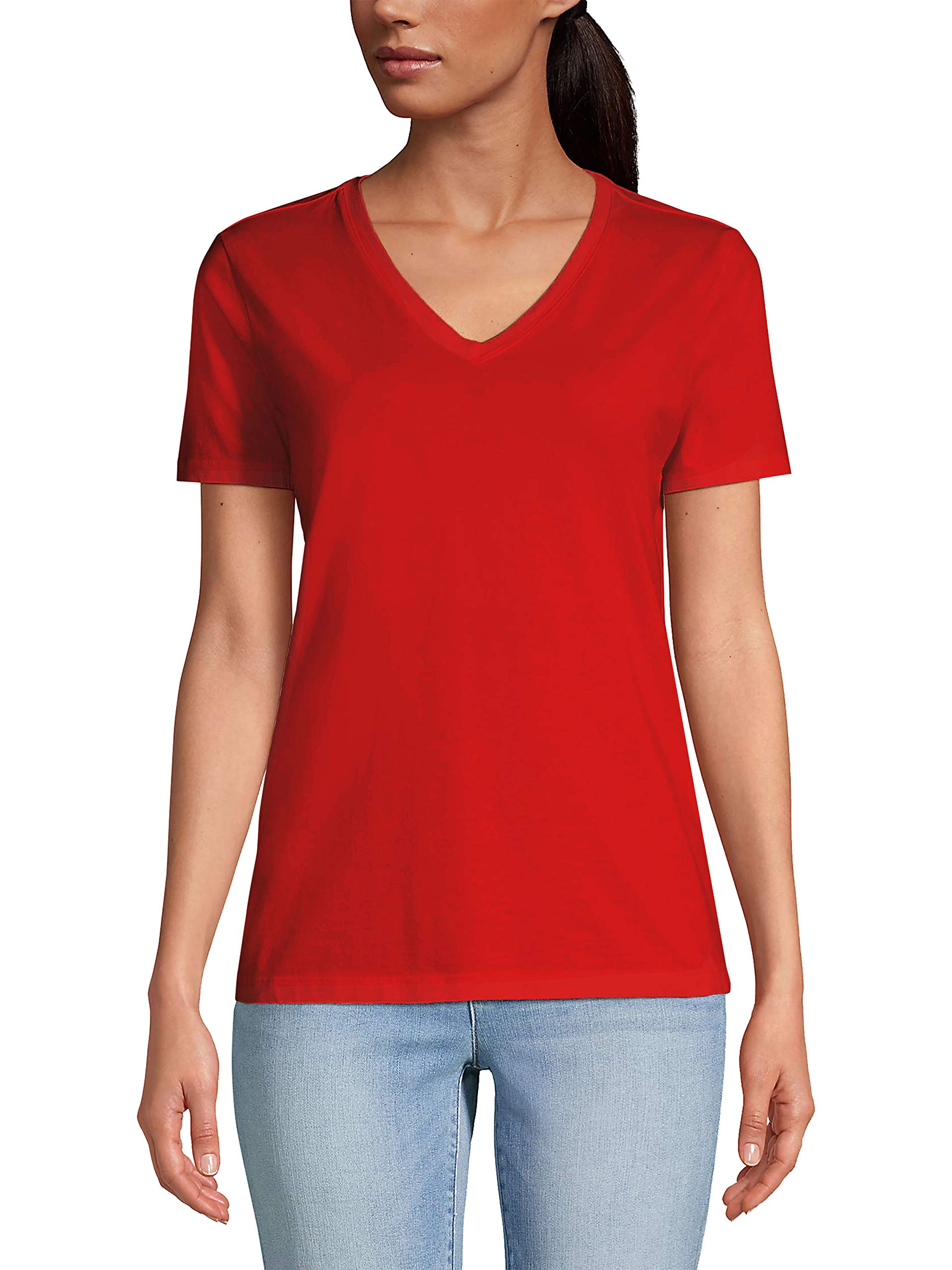 Ma Croix Women's V-Neck T-Shirts - Premium Soft Cotton Tee for Casual, Gym, Yoga & Training | Lightweight Activewear for Workouts & Everyday Wear
