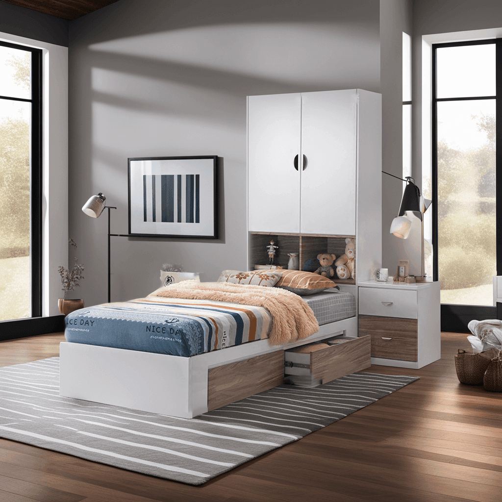 Hagen Single Bed Frame - Sturdy Wooden Platform Bed with Headboard - Perfect for Small Bedrooms, Guest Rooms & Kids' Rooms