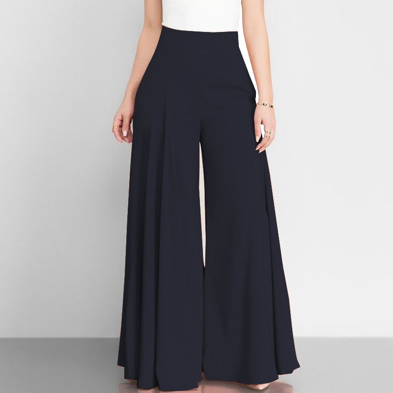 Elegant High Waist Pants for Women - Comfortable Stretchy Trousers for Office, Travel & Casual Wear