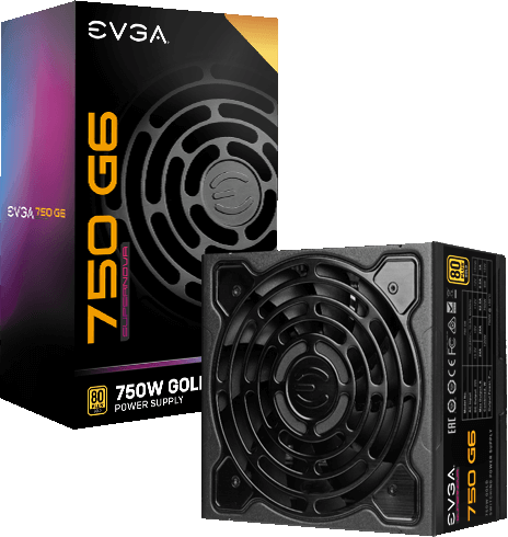 750W EVGA Gold Power Supply Unit (PSU) - 80 Plus Gold Certified, Fully Modular, Quiet Fan - Perfect for Gaming PCs, Workstations, and High-Performance Builds