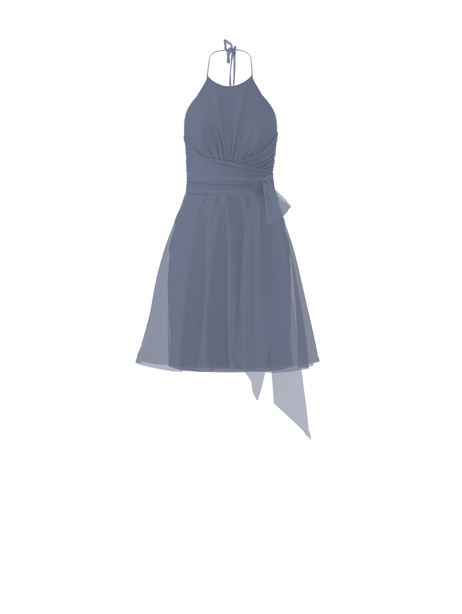 Jayla Bodice & Carla Skirt Set with Sash Belt in Slate - Perfect for Weddings, Parties, and Formal Events