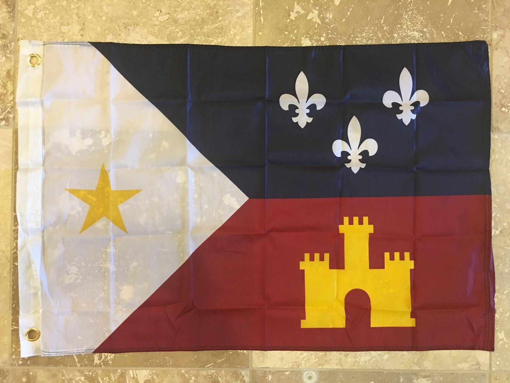 Acadiana 3'x5' Flag - Premium ROUGH TEX® 68D Nylon Outdoor Banner - Perfect for Louisiana Pride, Parades & Home Decoration