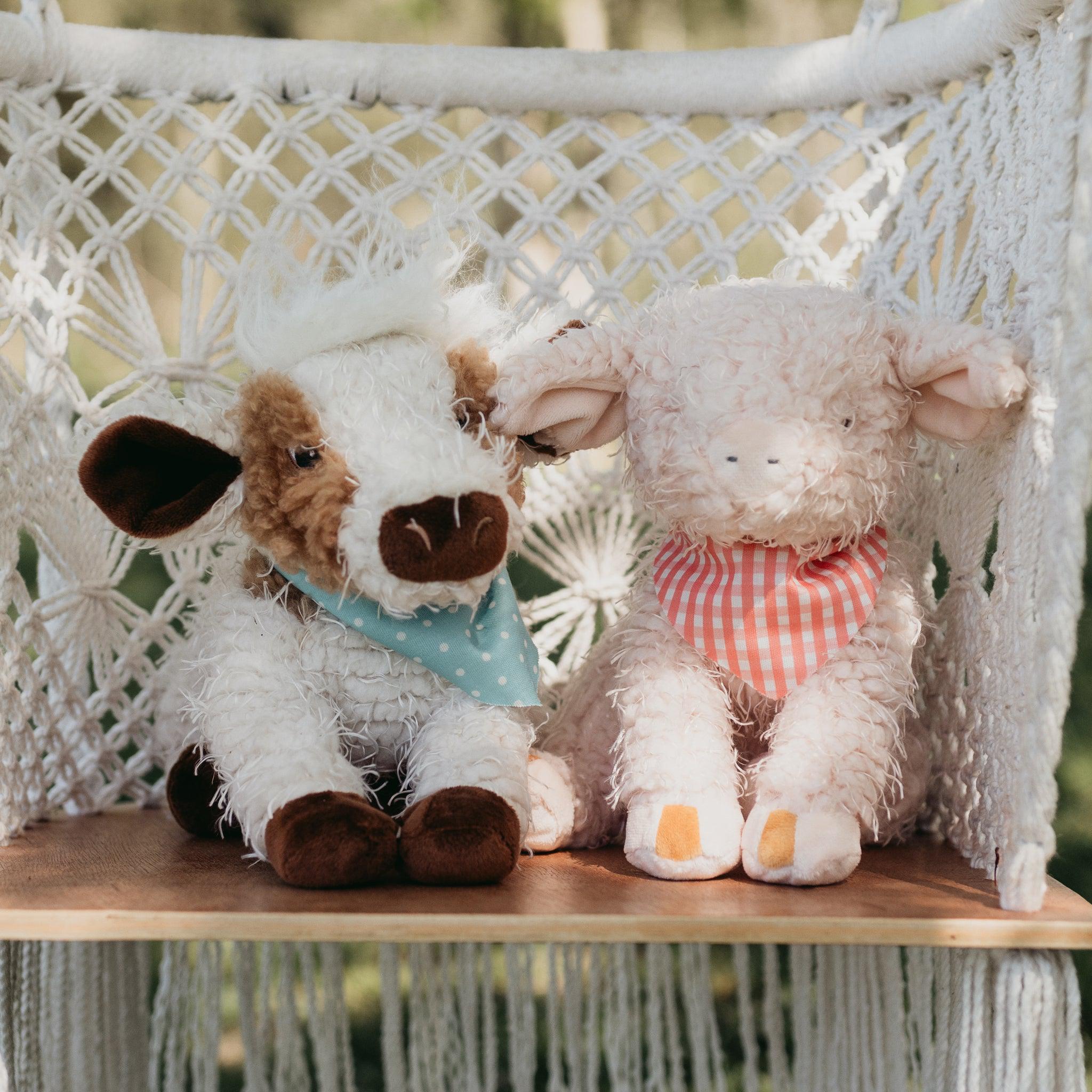 Premium Moo Moo Cow Plush Toy - Soft Stuffed Animal for Kids, Nursery Decor & Baby Shower Gift - Perfect for Cuddling, Playtime & Nursery Room Decorations