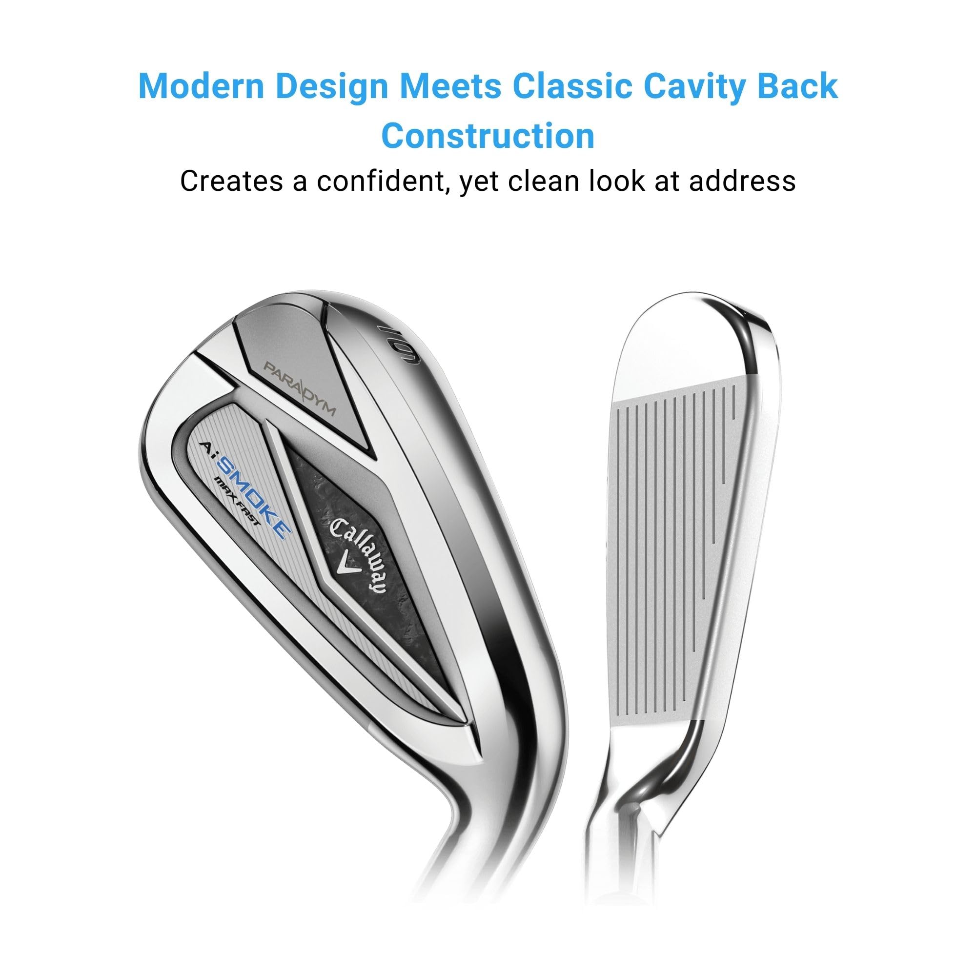 Callaway Golf Paradym AI Smoke Max Fast Iron Set - Premium Golf Clubs for Distance & Accuracy | Perfect for Driving Range & Tournament Play