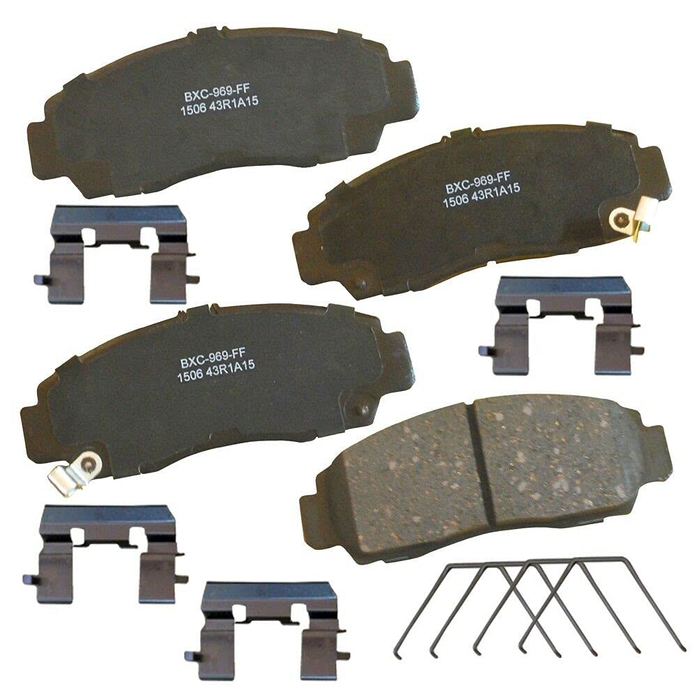 High-Performance Ceramic Brake Pads Set - Front Replacement Disc Brake Pads for Smooth & Quiet Stopping | Perfect for Daily Commuting, City Driving & Highway Use