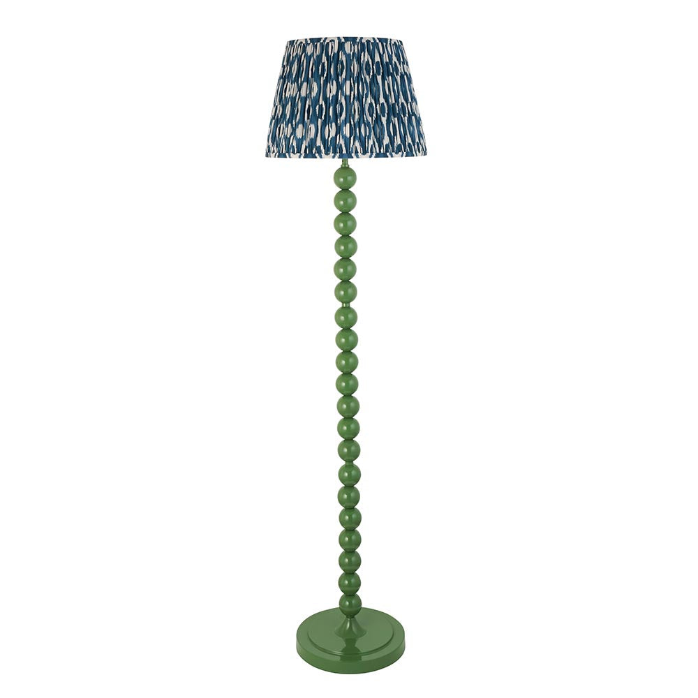 Auralis Ikat Floor Lamp with E27 Socket - Modern Handwoven Design for Living Room, Bedroom & Office Lighting