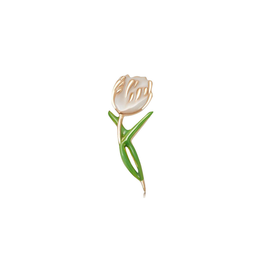 Tulip Charm Pendant Necklace - Elegant Floral Jewelry for Women - Perfect Gift for Birthday, Anniversary & Valentine's Day