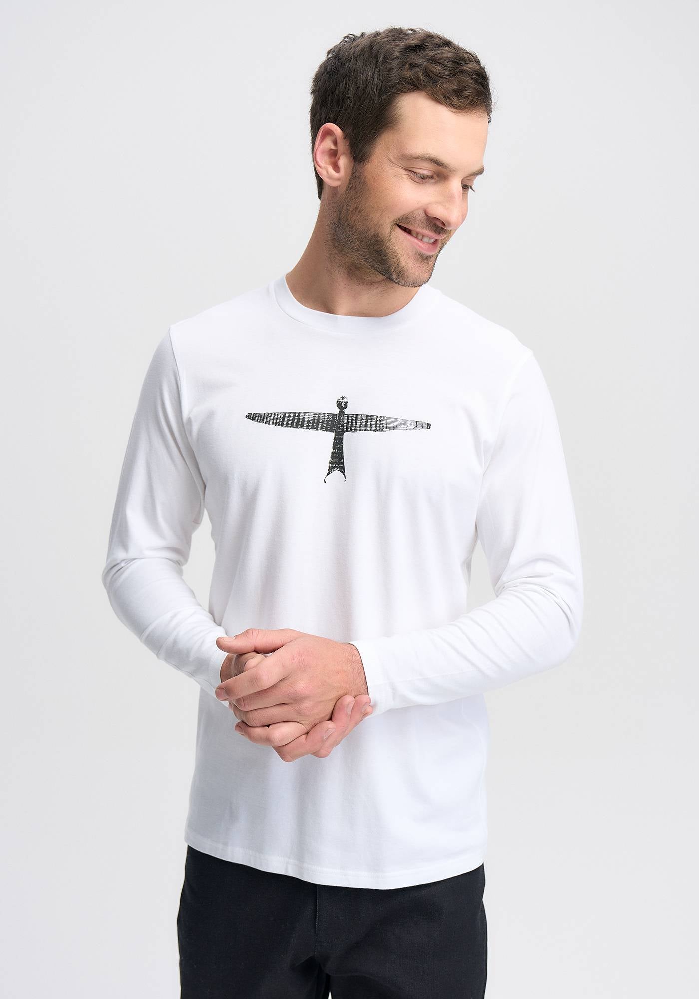 Men's Project U Long Sleeve T-Shirt - Comfortable Casual Crewneck Top for Everyday Wear, Workout & Outdoor Activities