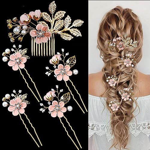 Exquisite Flower Leaves&Cherry Blossoms Pink