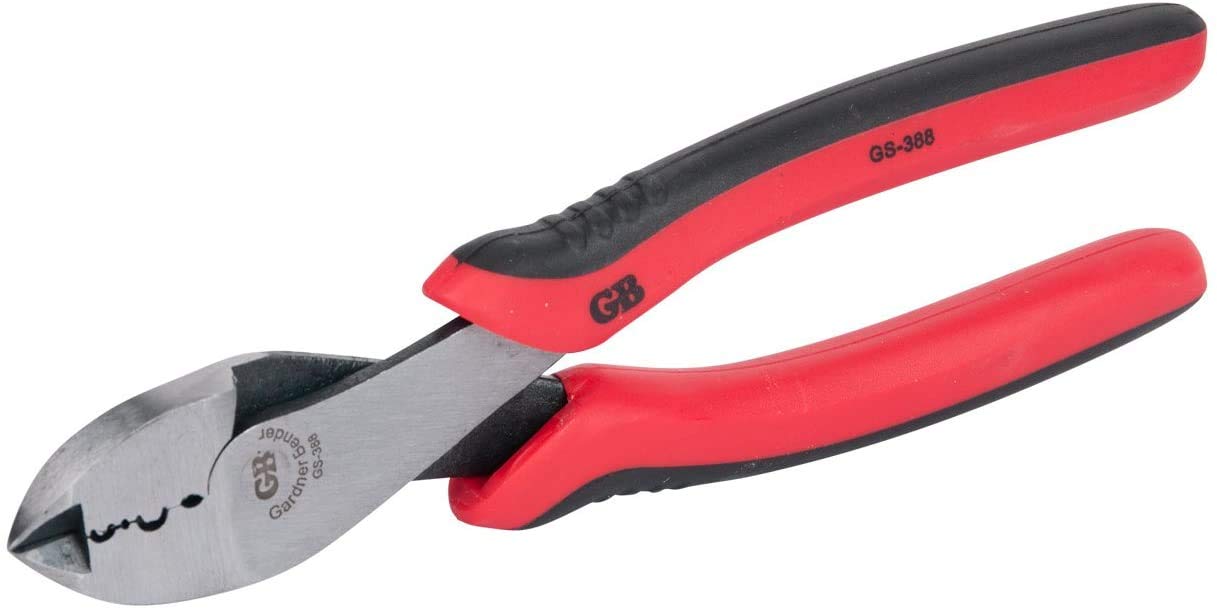 Gardner Bender GS-388 8-Inch Electrical Pliers Set - Crimper & Cutter Tool with Comfort Grip for Aluminum & Copper Wire (2-Pack) - Ideal for Electricians, DIY Home Wiring & Automotive Repairs