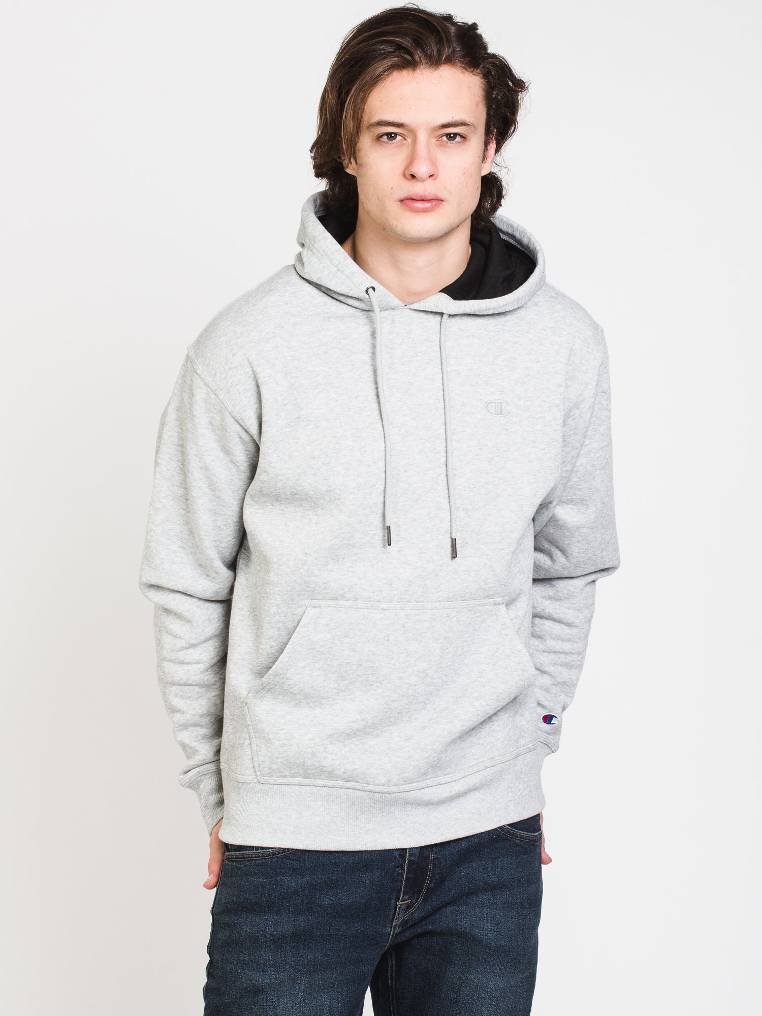 Champion Powerblend Fleece Embroidered Hoodie - Cozy Pullover Sweatshirt for Men & Women | Perfect for Casual Wear, Gym, and Outdoor Activities