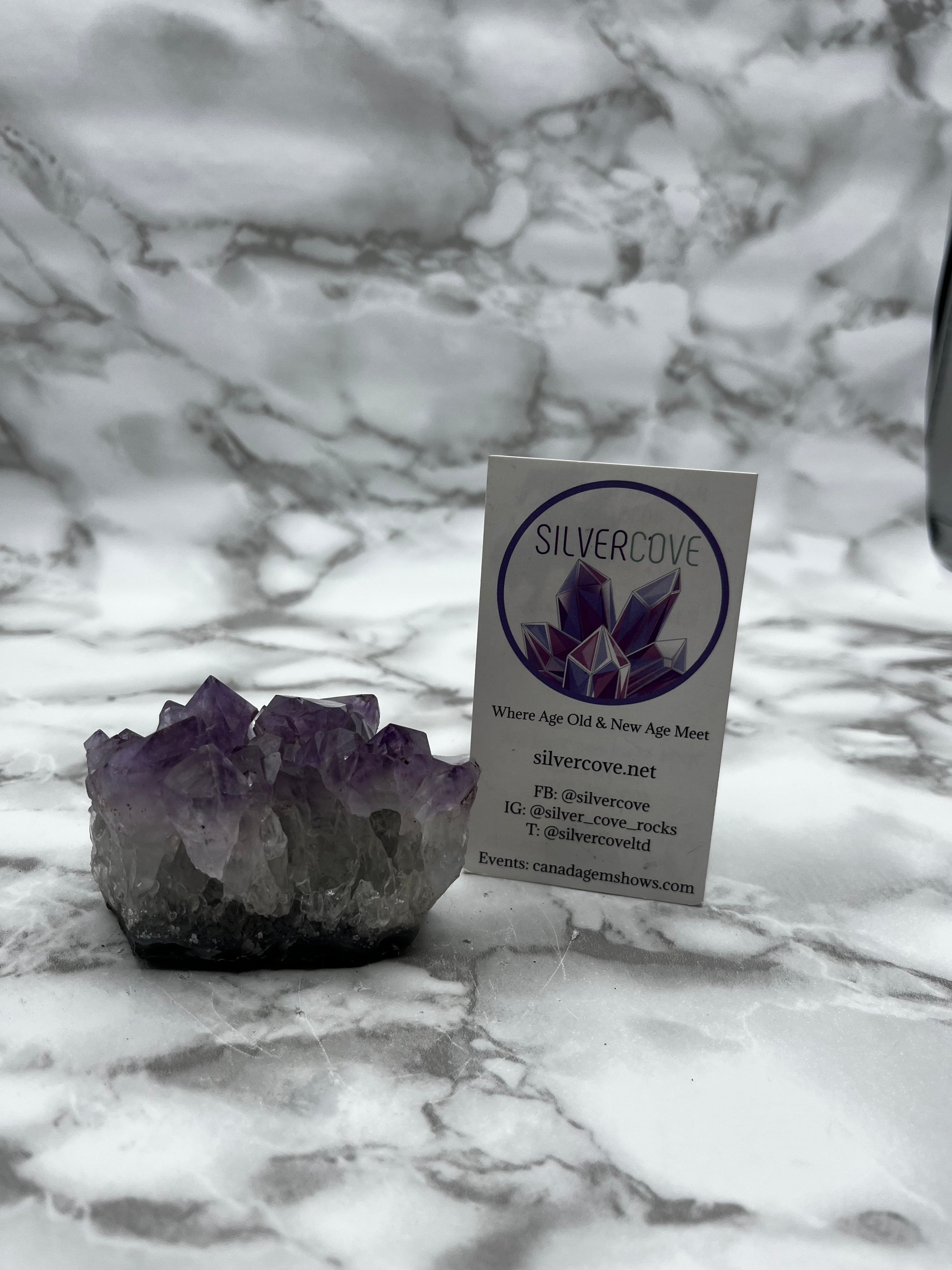 Natural Amethyst Cluster Specimen - Raw Purple Crystal for Home Decor, Meditation & Healing - Perfect for Display, Feng Shui & Spiritual Gifts