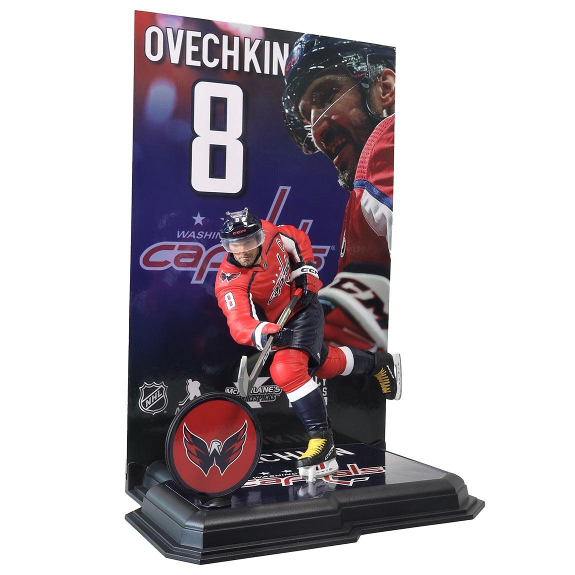 Alex Ovechkin 7 McFarlane NHL Action Figure - Collectible Hockey Player Toy for Fans & Gift for Sports Enthusiasts - Perfect for Display, Play & Memorabilia Collection