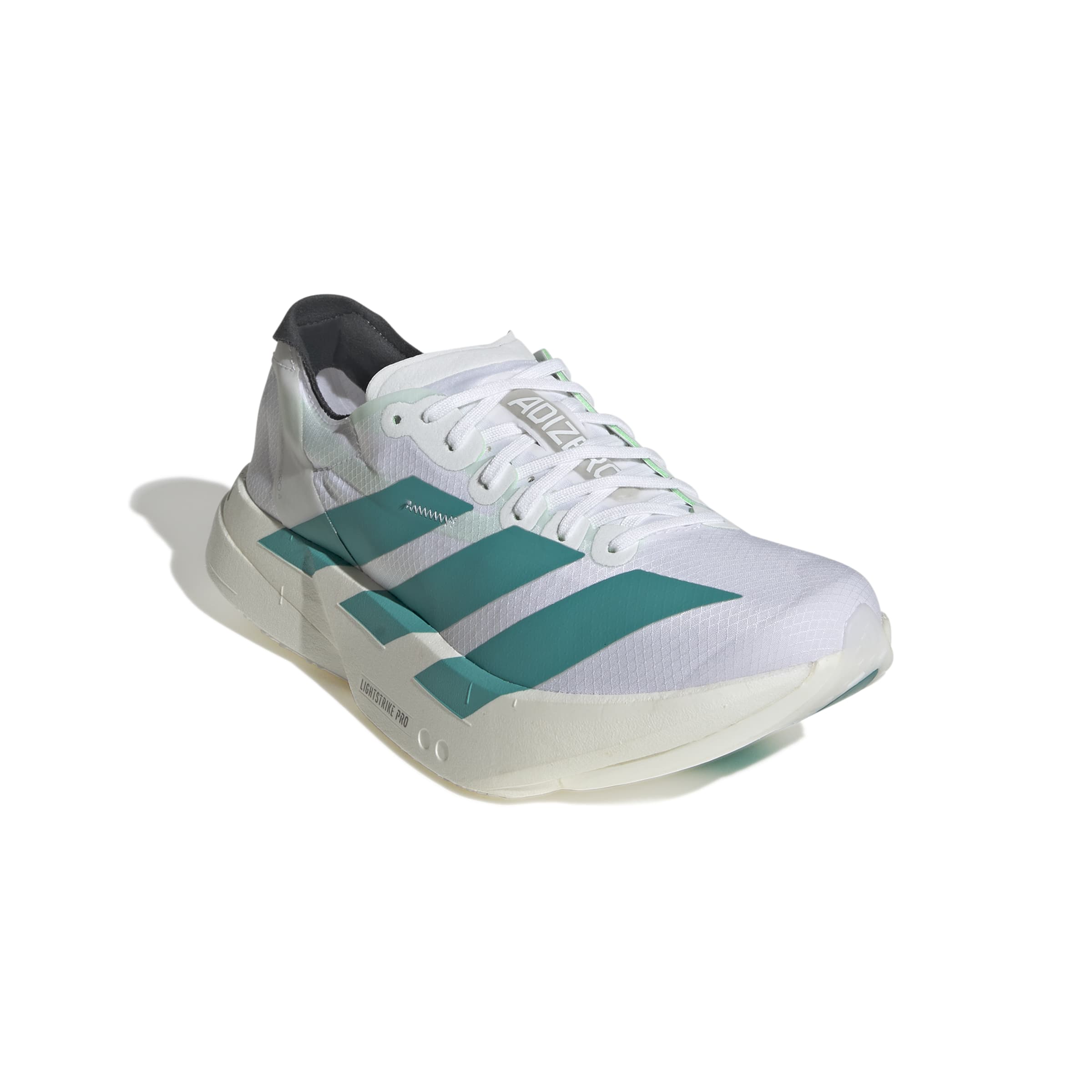 Adidas Women's Adizero Adios Pro 4 Running Shoes - Lightweight Carbon Fiber Racing Sneakers for Marathon & Road Running (White/Purple/Black)
