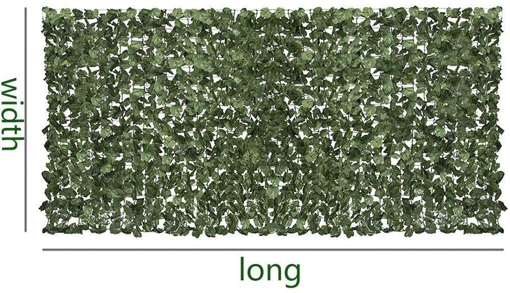 Artificial Leaf Privacy Screen for Outdoor Patio, Porch & Garden Decor - 200x400cm UV Resistant Greenery Panel - Perfect for Creating Shade, Privacy Fence & Backyard Landscaping