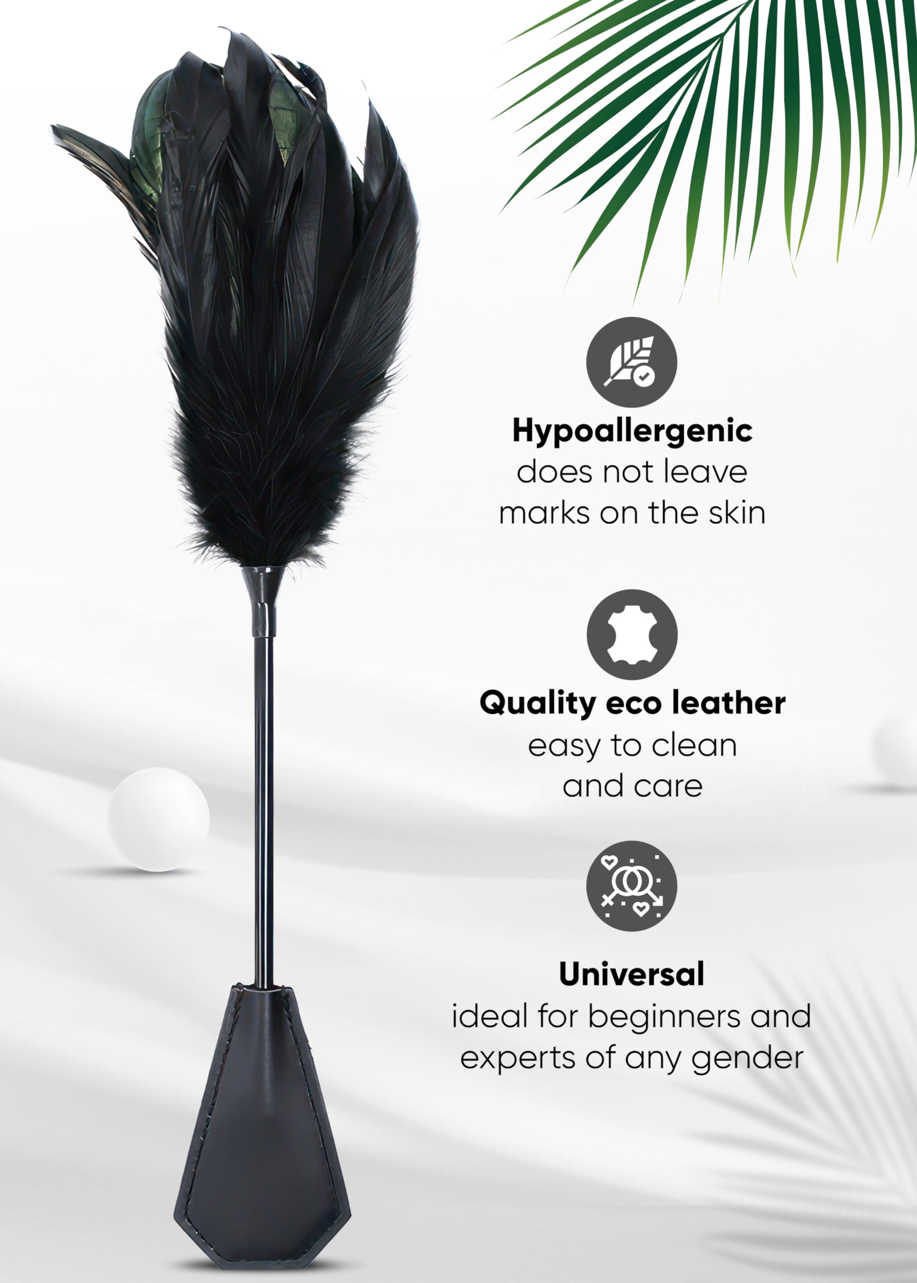 Feather Tickler Blindfold Mask with Adjustable Handcuffs - Soft Fluffy BDSM Starter Kit for Couples - Sensual Fetish Toys for Romantic Play & Spicing Up Your Intimate Moments