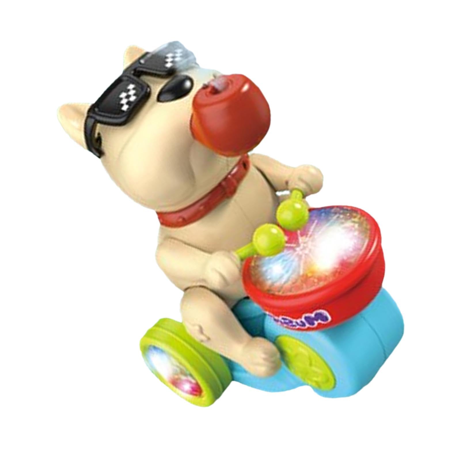 Drumming Dog Toy for Kids - Interactive Musical Light-Up Train Toy for Early Education & Fun Play | Perfect for Girls, Boys & Toddlers | Great for Birthday Gifts, Classroom Activities & Family Bonding Time