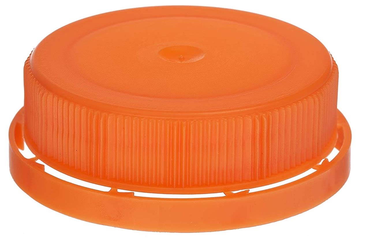 1800 Pack 38mm Orange Tamper Evident Ratchet Caps - Child Resistant Bottle Lids for Pharmacy, Cannabis & Food Storage - EcoQuality Bulk Sealing Caps for Safety & Freshness