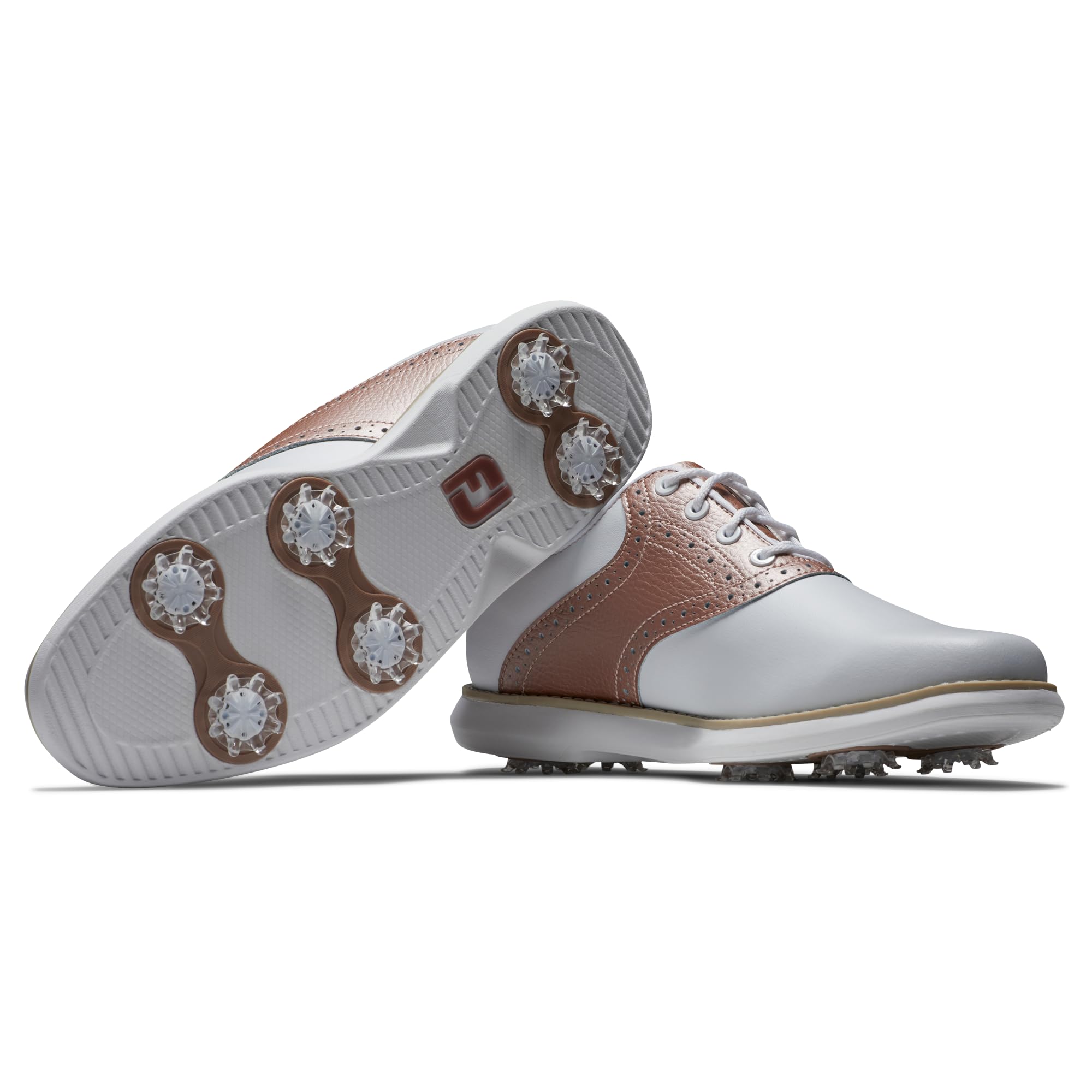 FootJoy Men's Traditions Golf Shoes - Comfortable & Waterproof Spiked Golf Shoes for Men - Perfect for Golf Course & Outdoor Sports