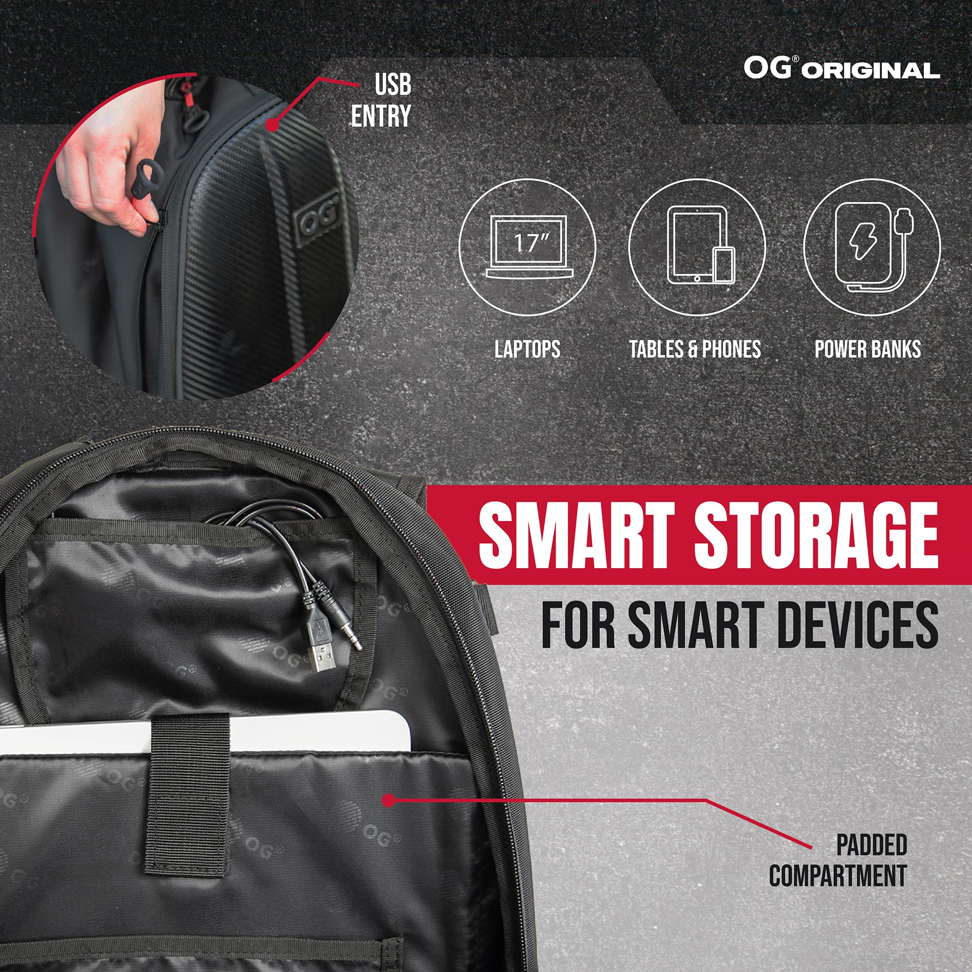 OG Original CityRunner Motorcycle Backpack - Waterproof Expandable 30-35L Motorbike Helmet Bag with Helmet Strap, Large Capacity Laptop Rucksack, Reflective & USB Charging Port - Perfect for Commuting, Adventure Riding & Daily Use