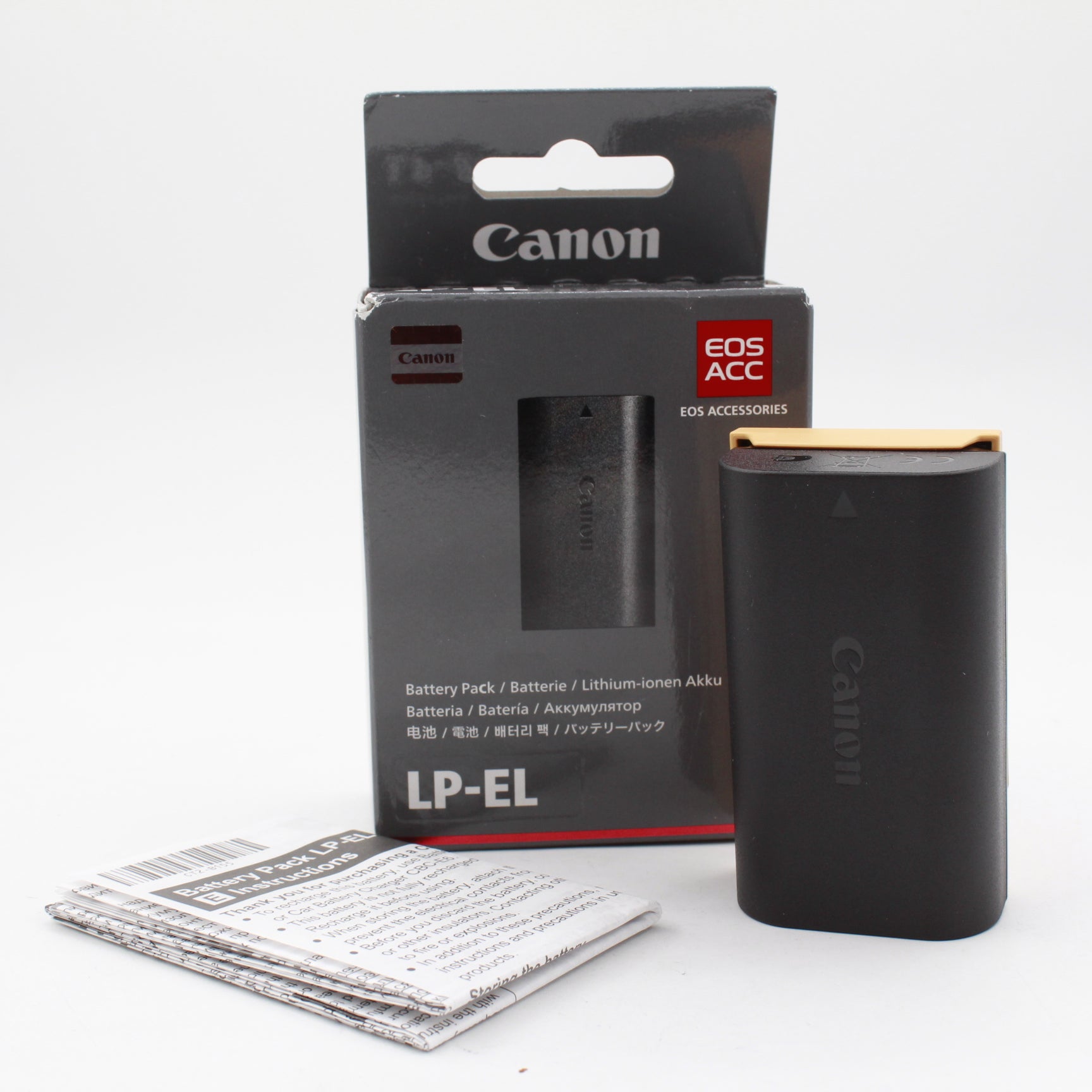 Canon LP-EL Lithium Ion Battery Pack for Speedlite EL-1 - Open Box Excellent Condition | Power Your Canon Speedlite EL-1 Flash for Professional Photography & Studio Lighting