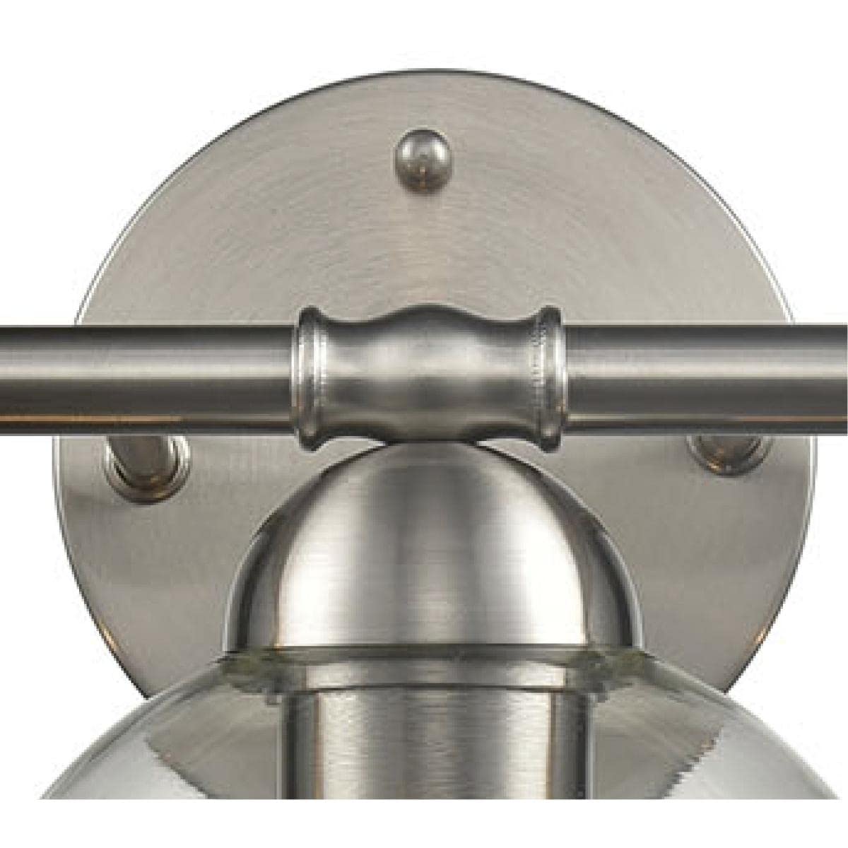 ELK Lighting CN280312 Brushed Nickel Bathroom Vanity Light - Perfect for Modern Home Decor, Spa-Like Ambiance & Makeup Application