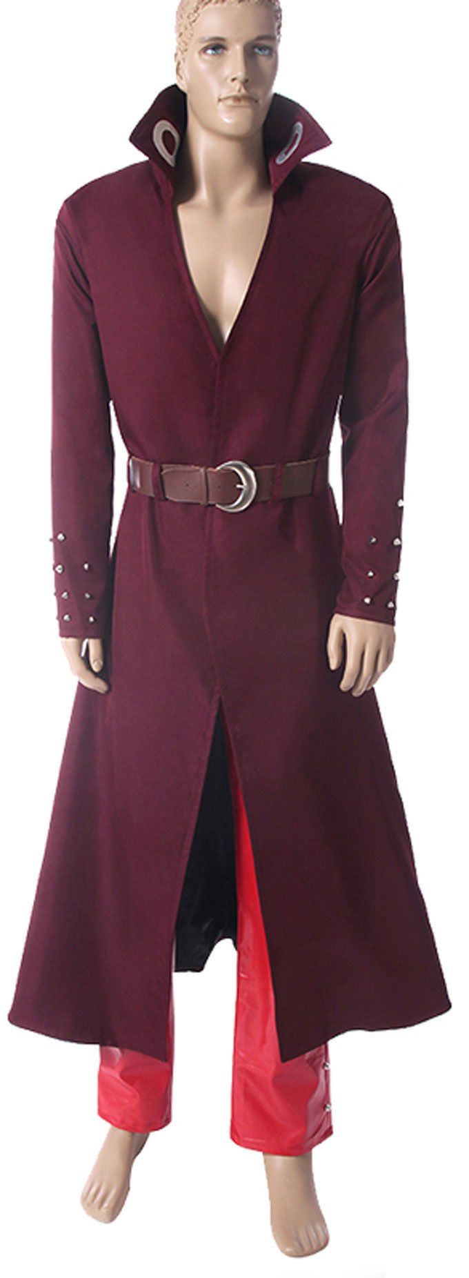 Cosnew Anime Ban Trench Coat & Faux Leather Pants Set - Official Cosplay Costume for Conventions, Halloween & Themed Parties | Perfect for Anime Fans & Cosplayers