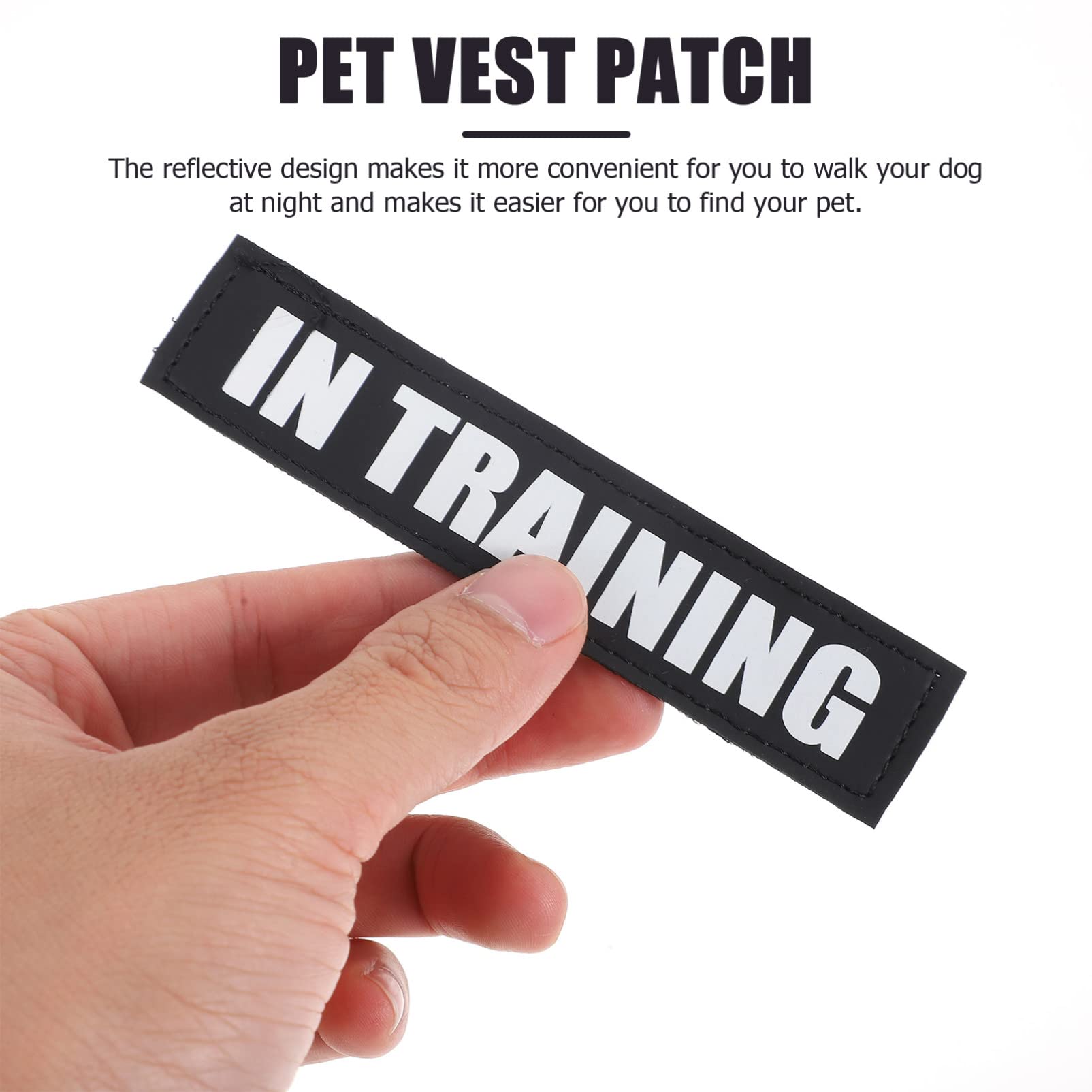 Balacoo 2 Packs Reflective Dog Harness Vest with Removable Service Dog Patches - High Visibility Pet Safety Gear for Night Walking, Running & Outdoor Adventures