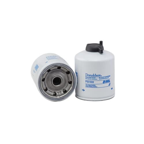 Donaldson P551033 Fuel Filter with Water Separator - Spin-On Twist & Drain Design for Heavy-Duty Trucks & Diesel Engines | Ideal for Off-Roading, Fleet Maintenance & Industrial Equipment